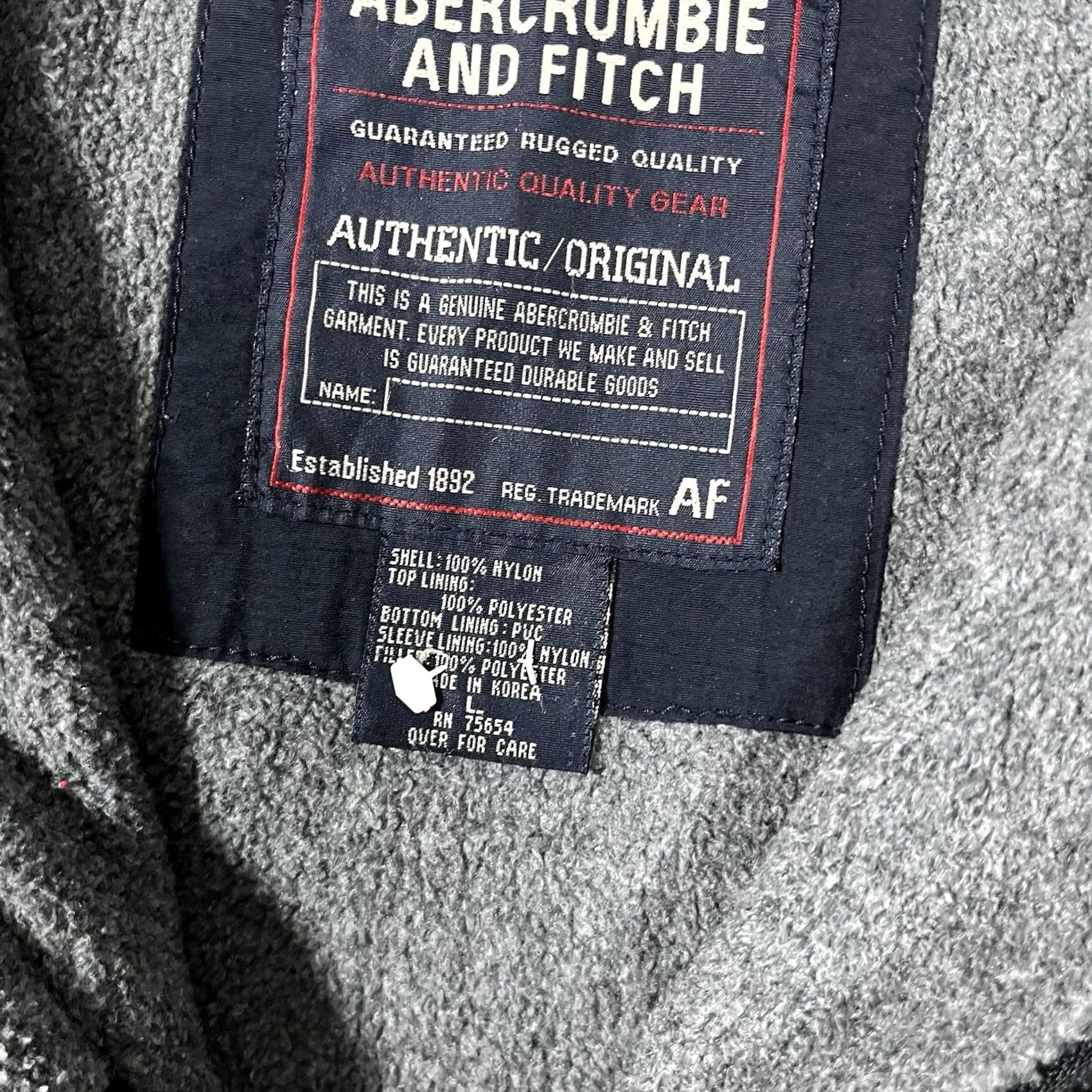 Abercrombie & Fitch VINTAGE Abercrombie & Fitch Jacket Mens L Blue Full Zip Fleece Lined Nylon Windbreaker 90s Retro Logo Pockets Zipped Pockets Casual Size US L / EU 52-54 / 3 - 5 Thumbnail