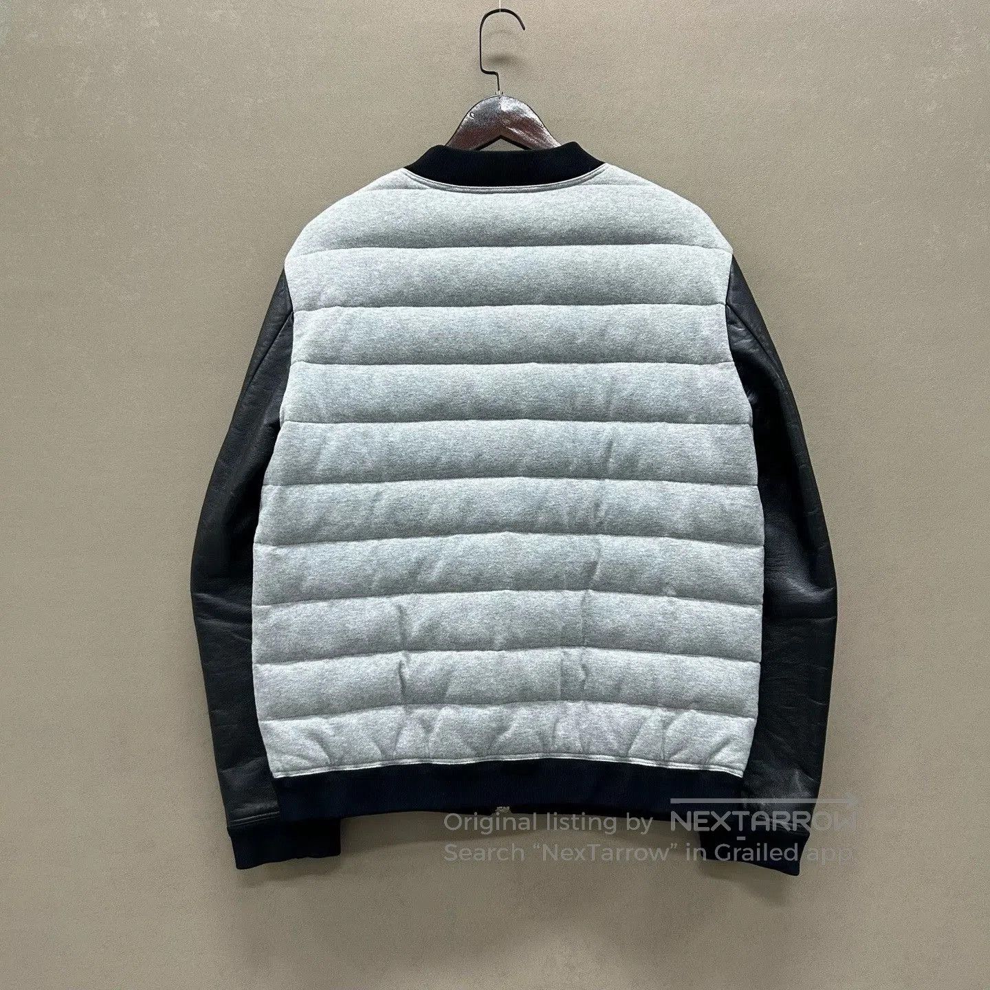 valentino color-blocked quilted jacket.