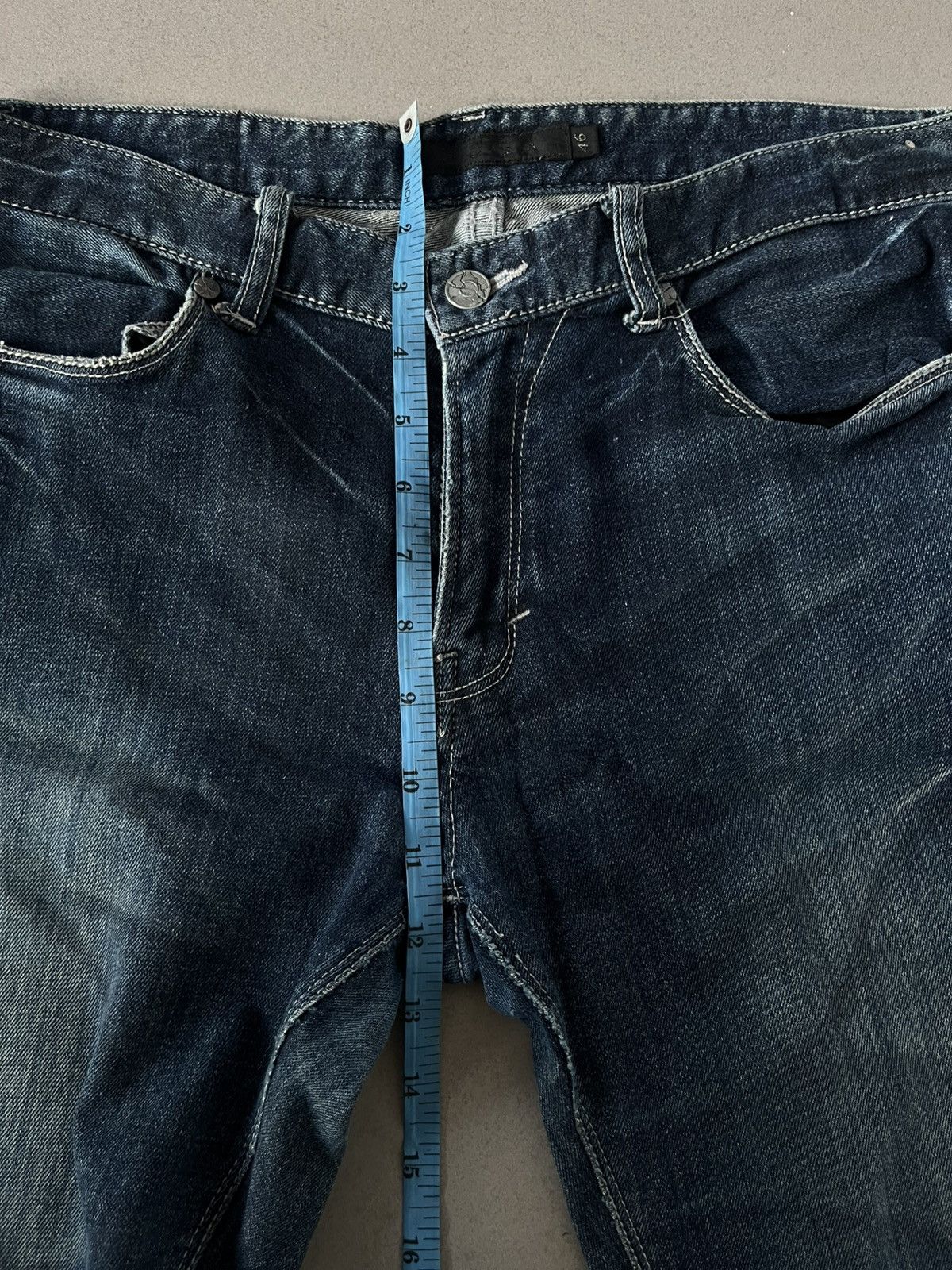 GOSTAR DE FUGA FUGA JAPANESE 00’s VINTAGE DENIM DISTRESSED PANTS JEANS VKEI Size US 30 / EU 46 - 14 Thumbnail