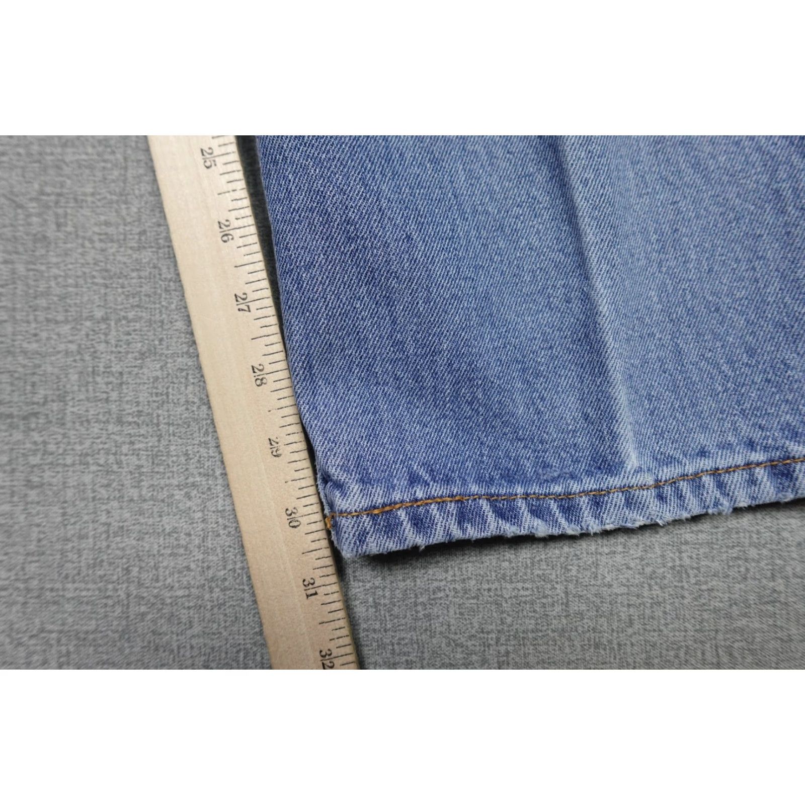 Levi's Levi's 505 Jeans Mens 36x30 Blue Regular Fit Straight Leg Light Wash 100% Cotton Size US 36 / EU 52 - 7 Thumbnail