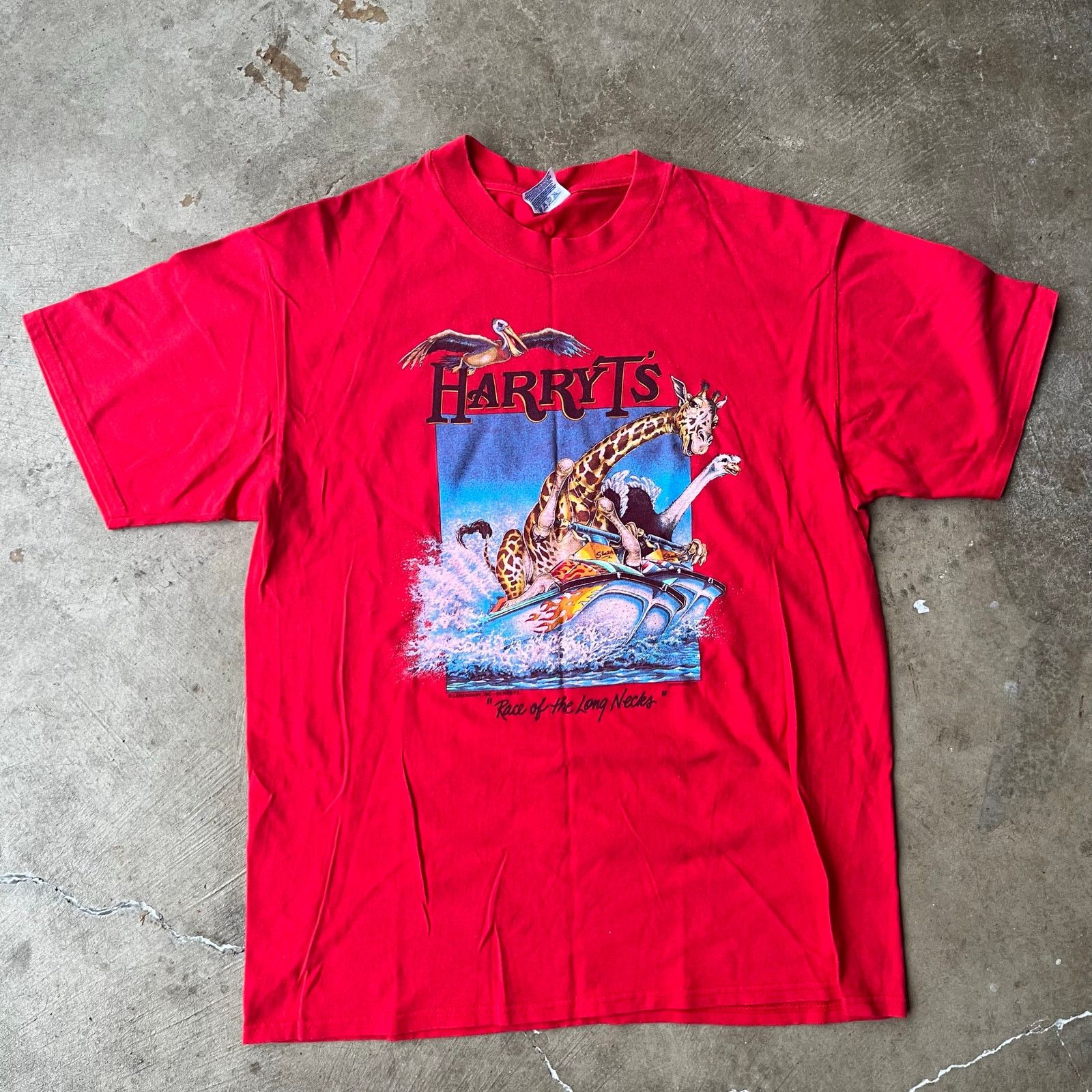 Vintage VINTAGE HARRYT'S NATURE LONG NECK RED T-SHIRT LARGE Size US L / EU 52-54 / 3 - 2 Thumbnail