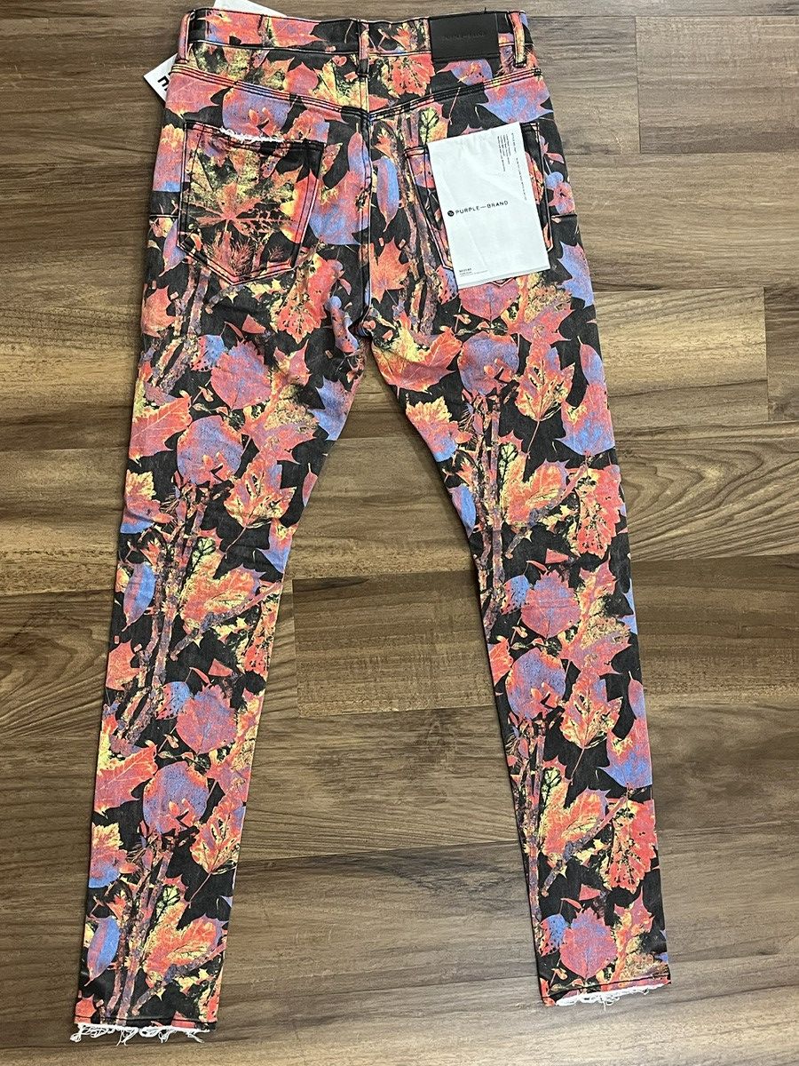 Purple Brand Size 30 burnt camo orange denim New Size US 30 / EU 46 - 2 Thumbnail