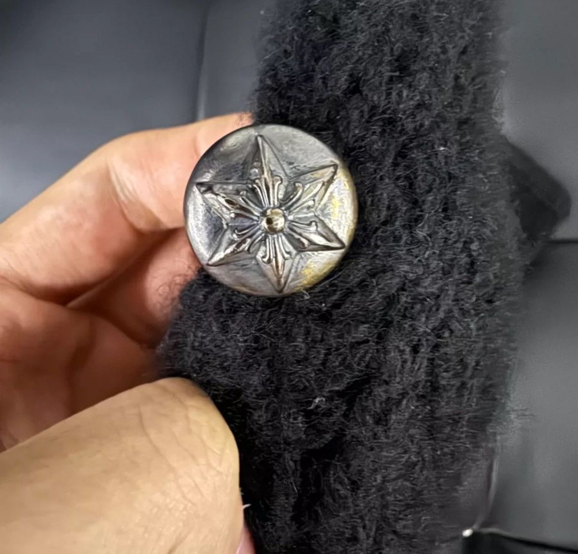 Chrome Hearts Star patch mohair double layer beanie Size ONE SIZE - 4 Thumbnail
