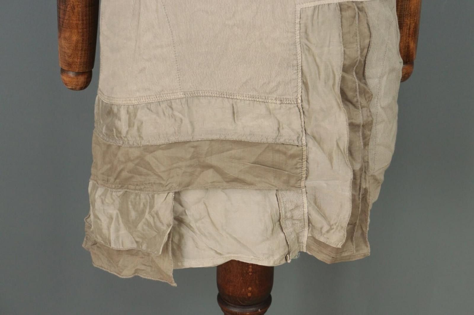 Designer Elisa Cavaletti Sono Italiano BrownShort Blouson Dress Size L / US 10 / IT 46 - 2 Thumbnail