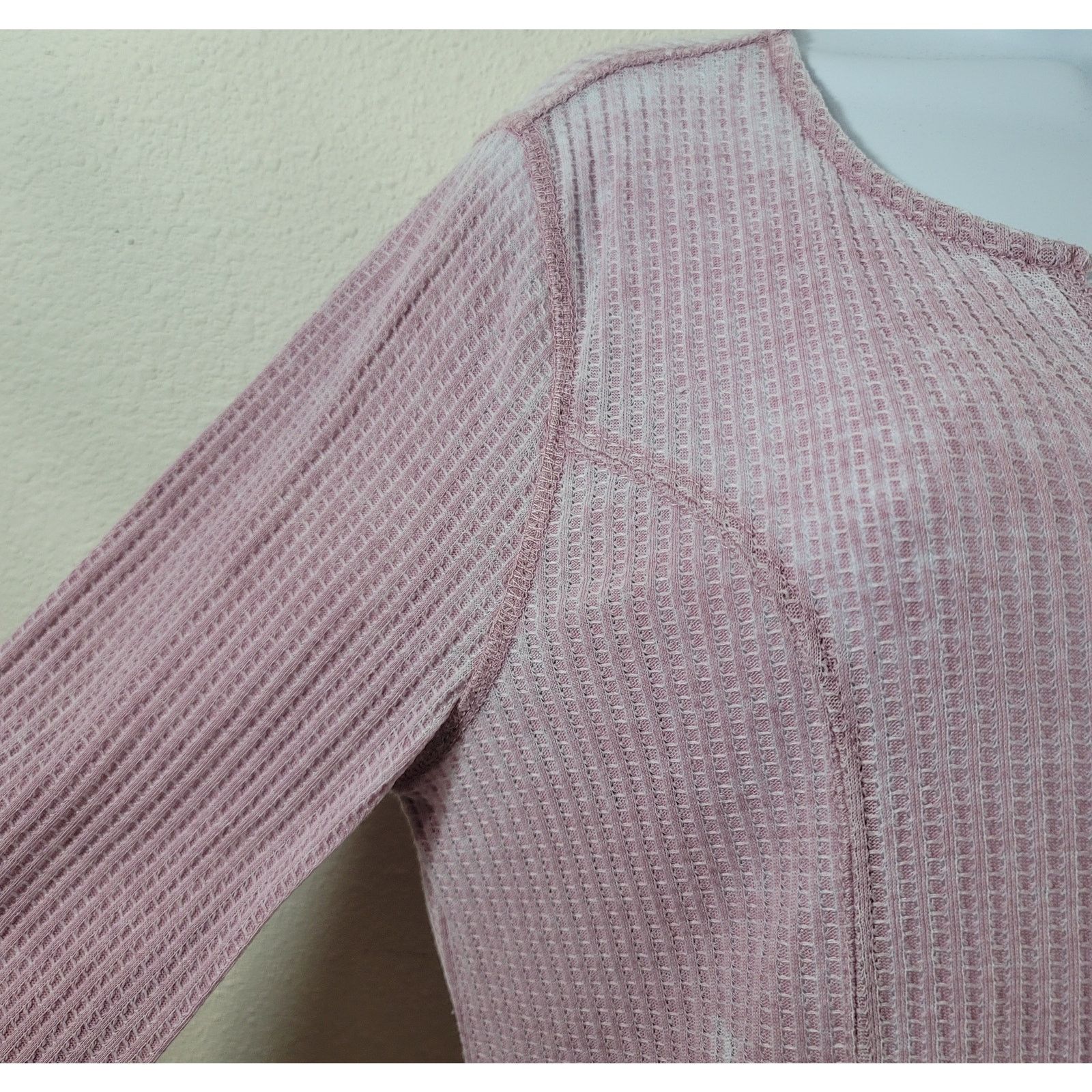 Seven 7 Seven 7 Purple Marled Waffle Knit Shark Bite Hem Top Medium Size M / US 6-8 / IT 42-44 - 6 Thumbnail