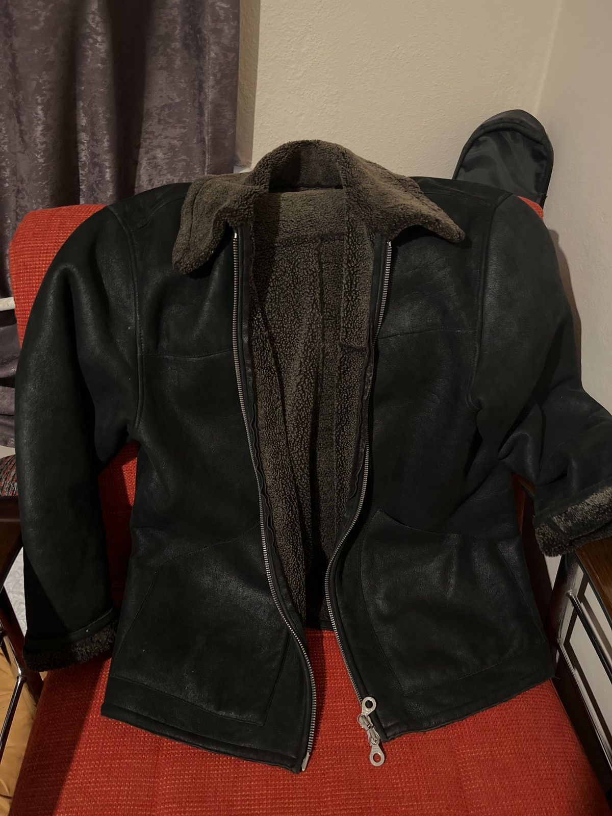 Marlboro Classics Vintage Marlboro Classics Shearling Jacket Size US XL / EU 56 / 4 - 4 Thumbnail