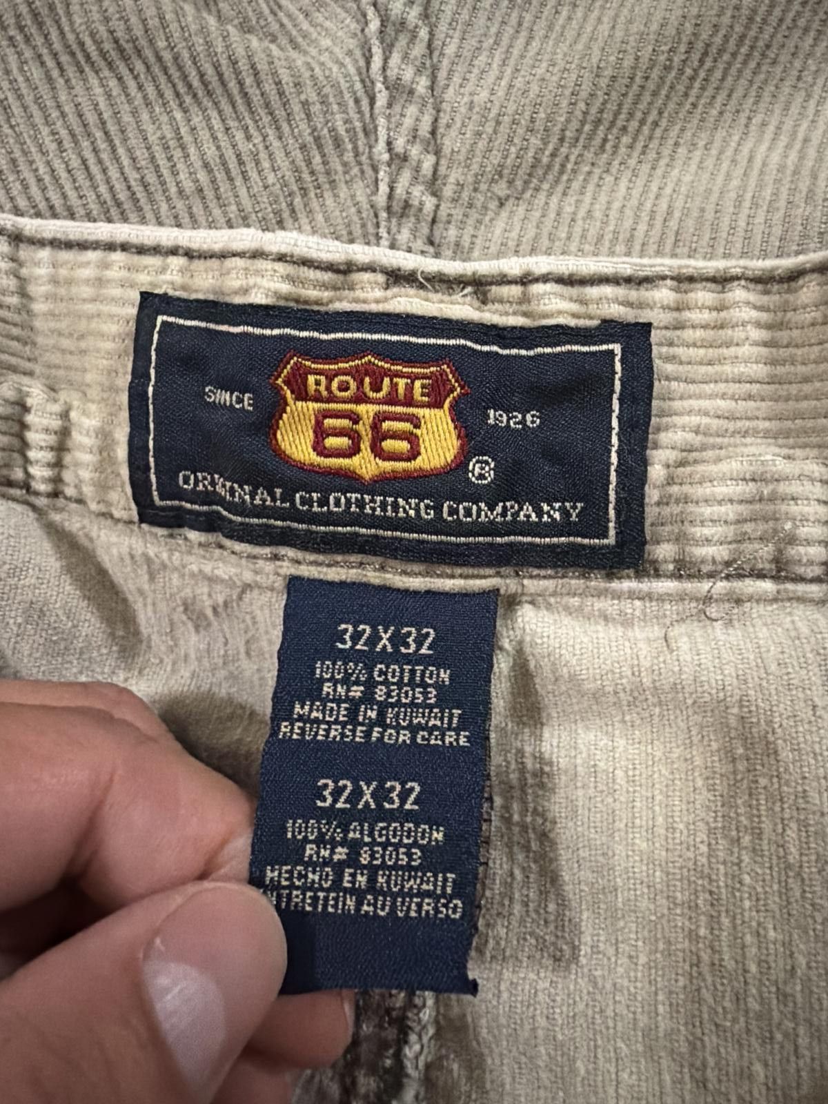 Route 66 Vintage Y2K Corduroy Cargo Pants Route 66 32x32 Size US 32 / EU 48 - 5 Thumbnail