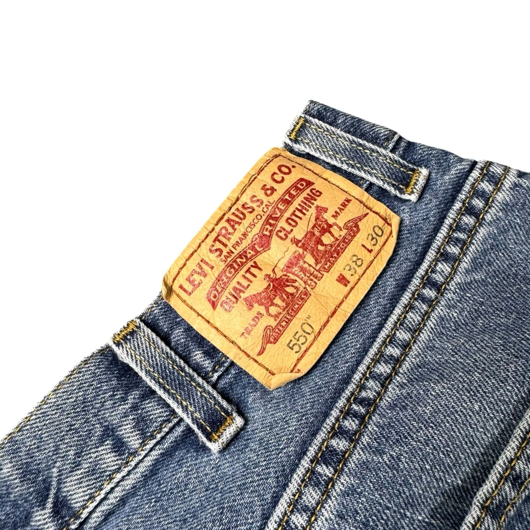 Levi's VINTAGE Levi's 550 Jeans Men Regular 38x30 Blue Midrise Denim Relaxed 90s Grunge Y2K Red Tab Skate Straight Size US 38 / EU 54 - 7 Thumbnail