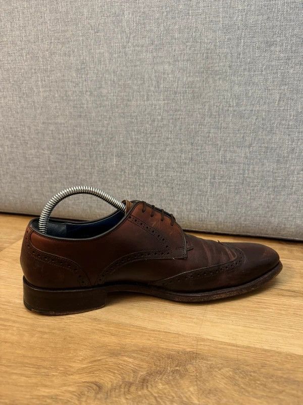 Barker Barker England Brown Leather Derby Brogue Lace Ups 7 41 Size US 8 / EU 41 - 3 Thumbnail