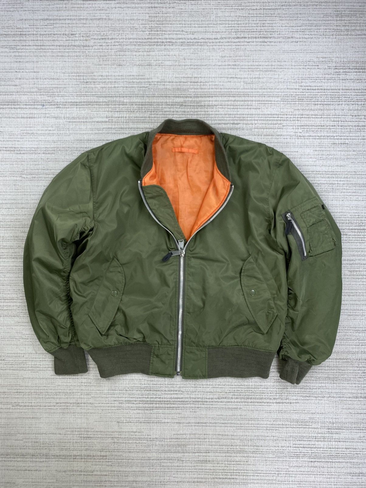 Japanese Brand 🔥USAF Type MA-1 Military Apparel Bomber Jacket Size US L / EU 52-54 / 3 - 5 Thumbnail