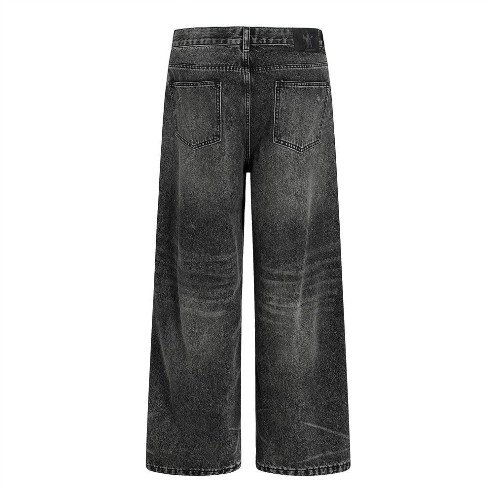Japanese Brand × Jean America gradient retro punk distressed wide-leg washed jeans Size US 32 / EU 48 - 3 Thumbnail