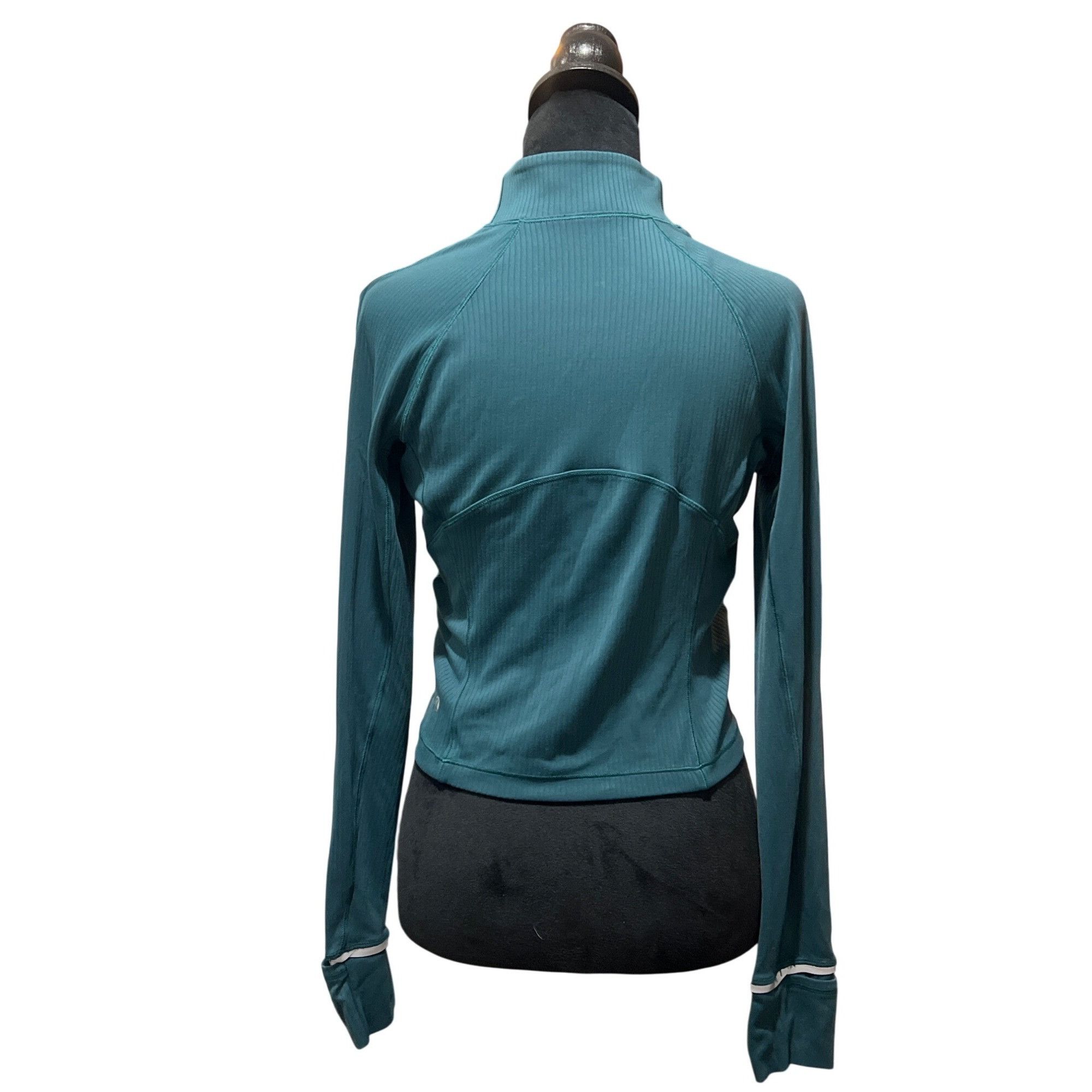 Lululemon 𝓛𝓾𝓵𝓾𝓵𝓮𝓶𝓸𝓷 Its Rulu Run Cropped Half ZipGreen Jasper Size M / US 6-8 / IT 42-44 - 4 Thumbnail