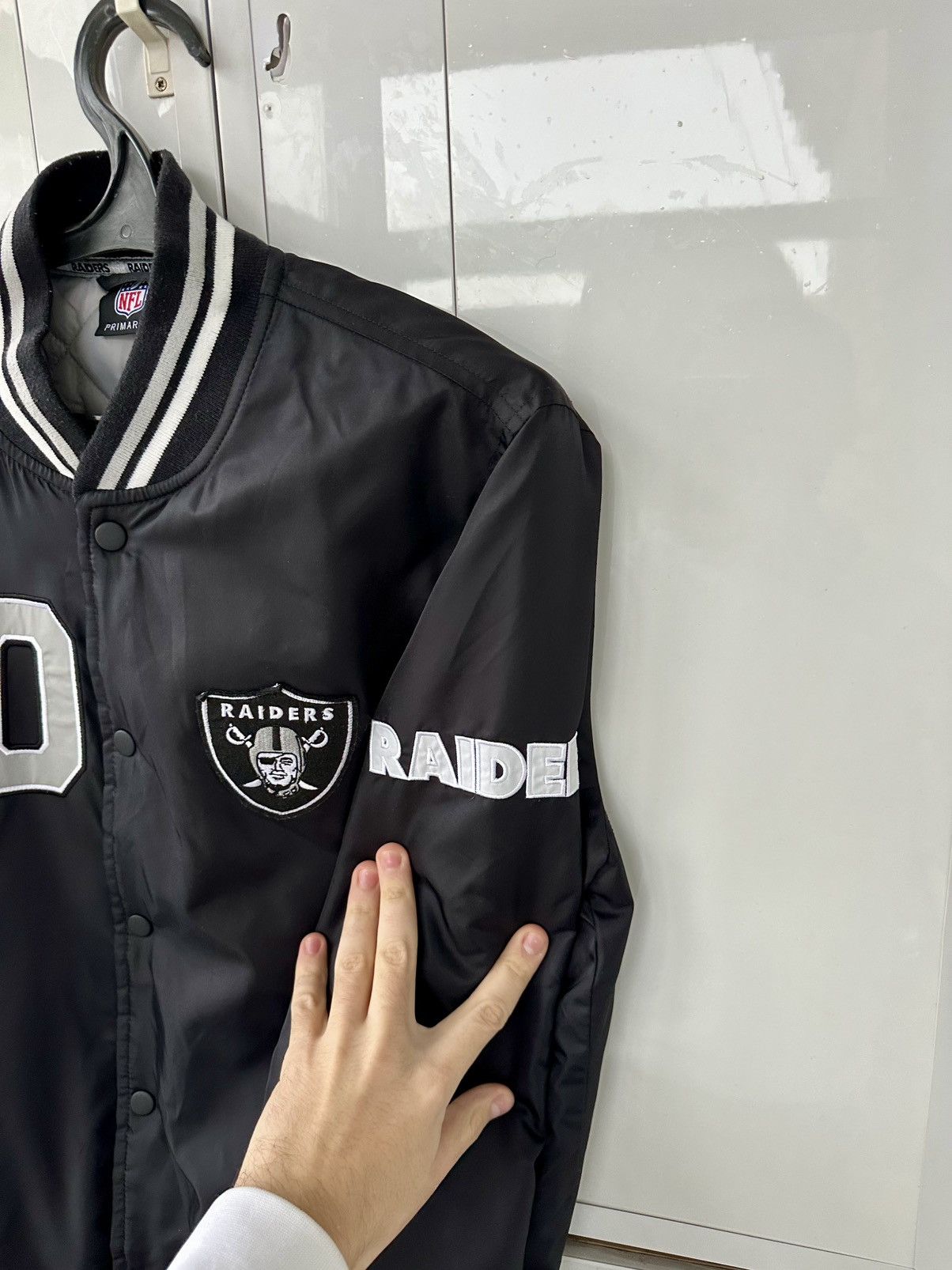NFL × Vintage Vintage NFL Raiders Bomber Y2K Style Size US S / EU 44-46 / 1 - 12 Thumbnail
