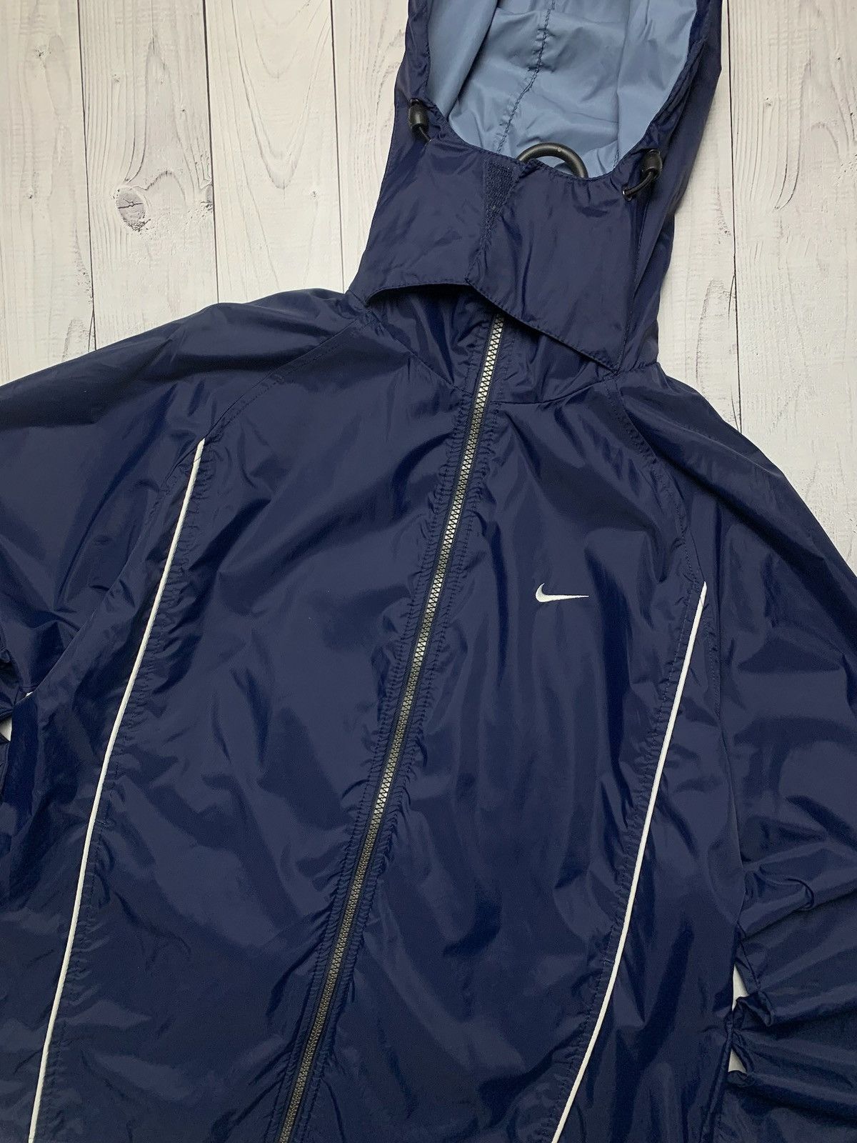 Nike × Vintage Vintage Nike light jacket size S navy logo Size US S / EU 44-46 / 1 - 2 Thumbnail