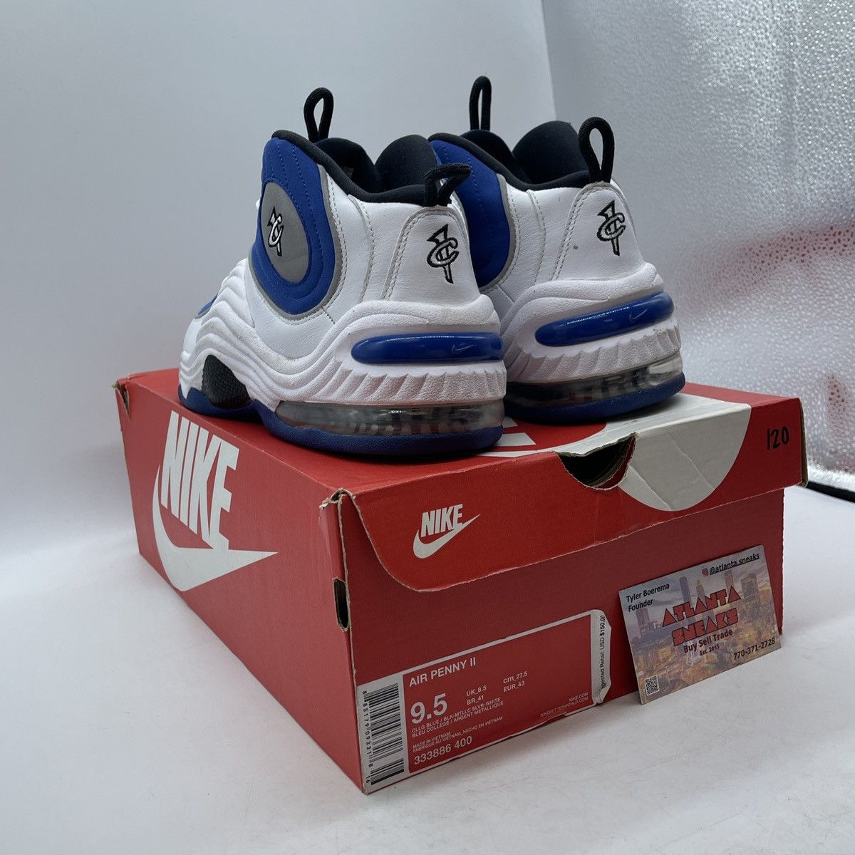 Nike Air penny 2 Atlantic blue Size US 9.5 / EU 42-43 - 4 Thumbnail
