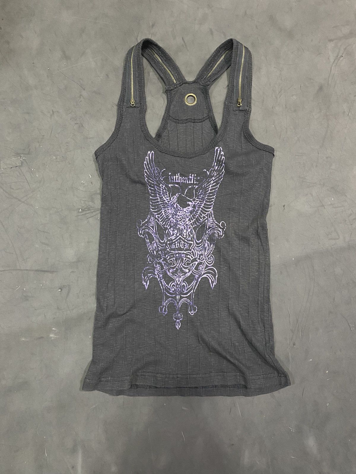 image of 14Th Addiction x Kmrii Japanese In The Attic Eagles Tanktop Ifsixwasnine in Black (Size Large)
