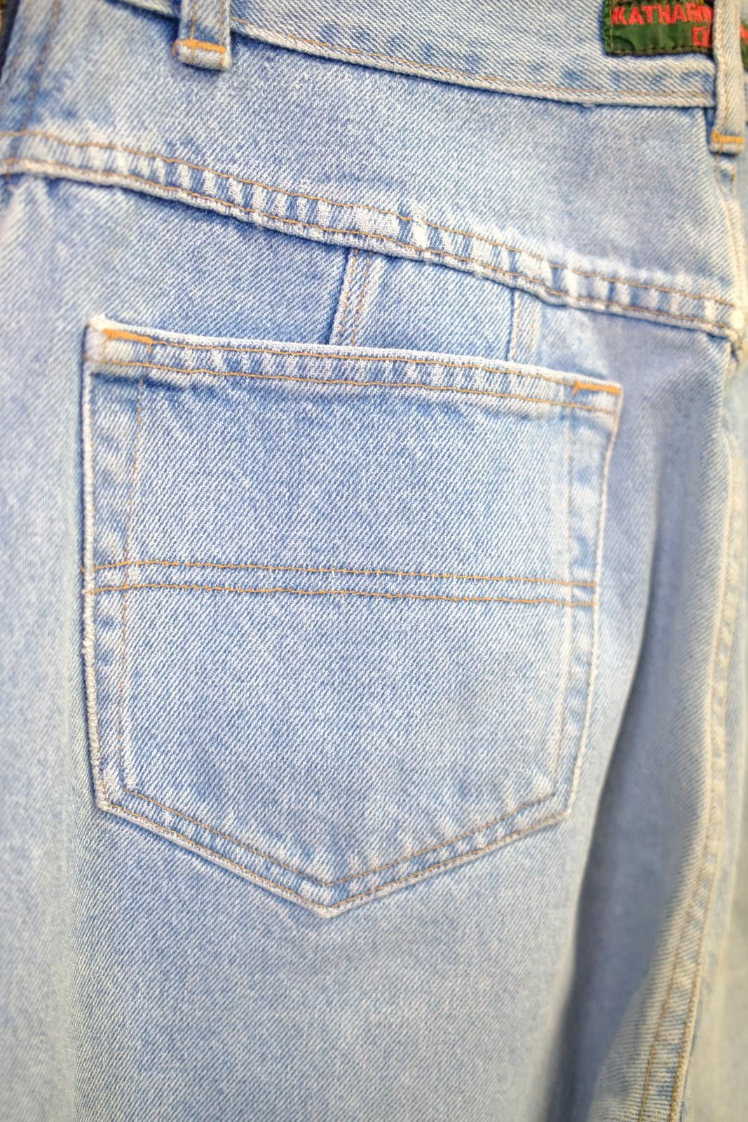 Katharine Hamnett London 90's Katharine Hamnett Light Wash Straight-Leg Jeans Size 32" / US 10 / IT 46 - 4 Thumbnail