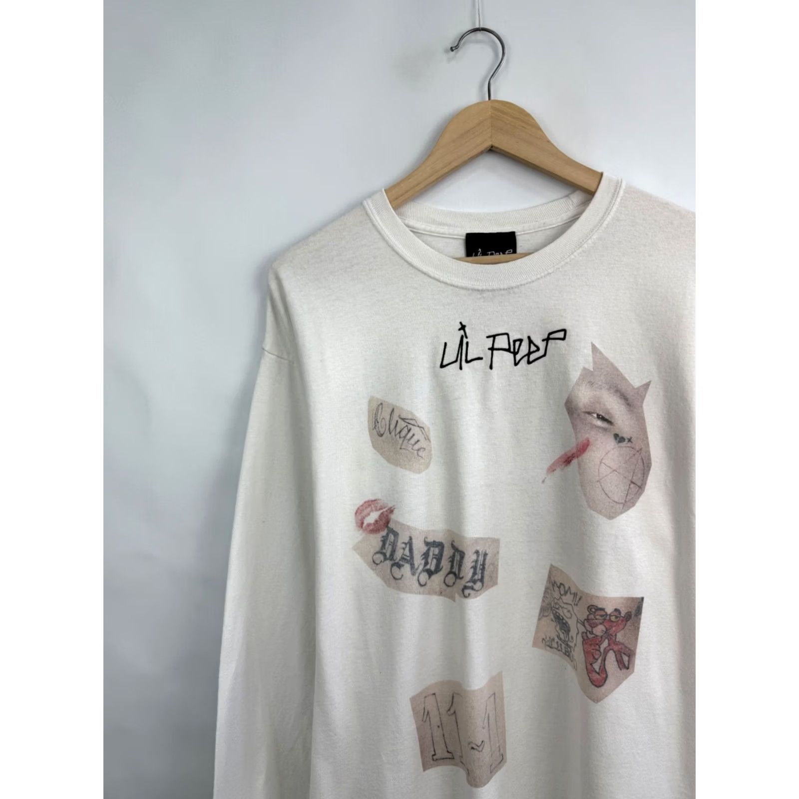 Vintage Lil Peep Y2K Long Sleeve Shirt White L Retro Hype Sus Boy Rare Mens Size US L / EU 52-54 / 3 - 4 Thumbnail