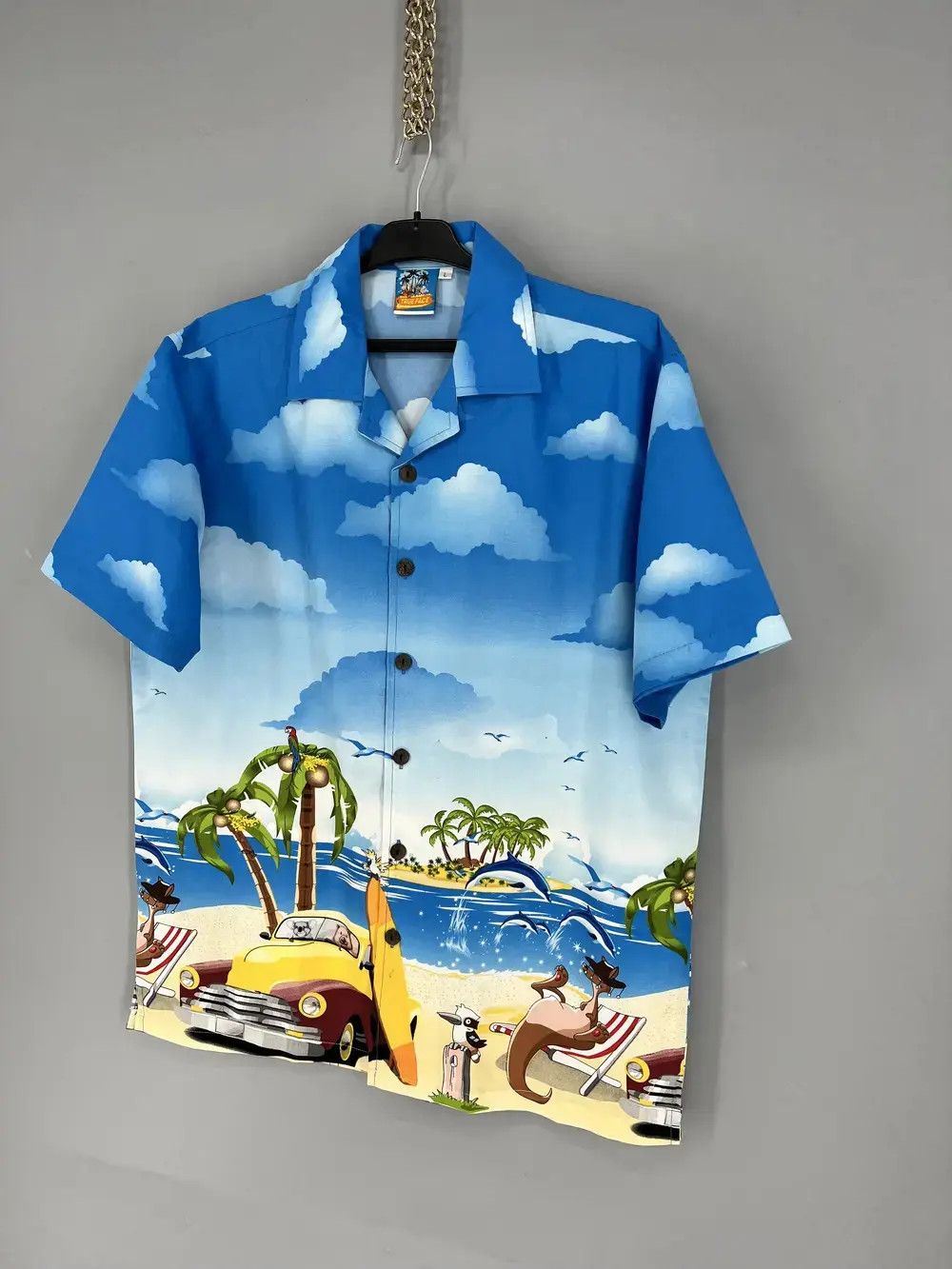 Vintage Men’s Crazy Hawaiian Shirt Short Sleeve True Face Size L Size US L / EU 52-54 / 3 - 3 Thumbnail