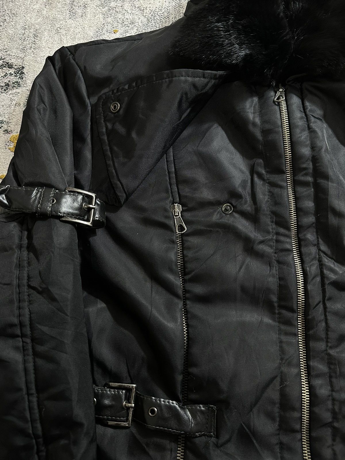 Tornado Mart GOTHIC HAZARD FUR COLLAR JACKET IF SIX WAS NINE LGB STYLE Size US L / EU 52-54 / 3 - 7 Thumbnail
