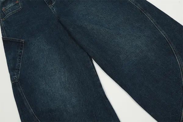 Japanese Brand x Han Men's Straight Large Pocket Loose Washed Cargo Jeans Size US 32 / EU 48 - 7 Thumbnail