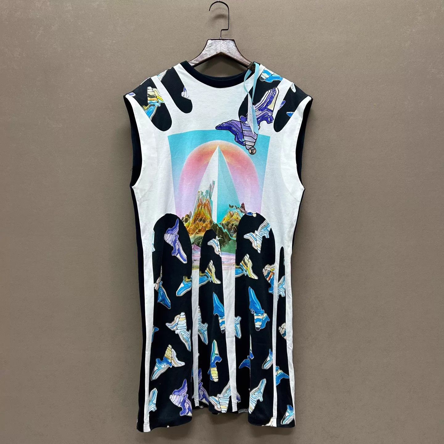Louis Vuitton Louis Vuitton Runway Art Spliced Sleeveless Dress S Size S / US 4 / IT 40 - 1 Thumbnail