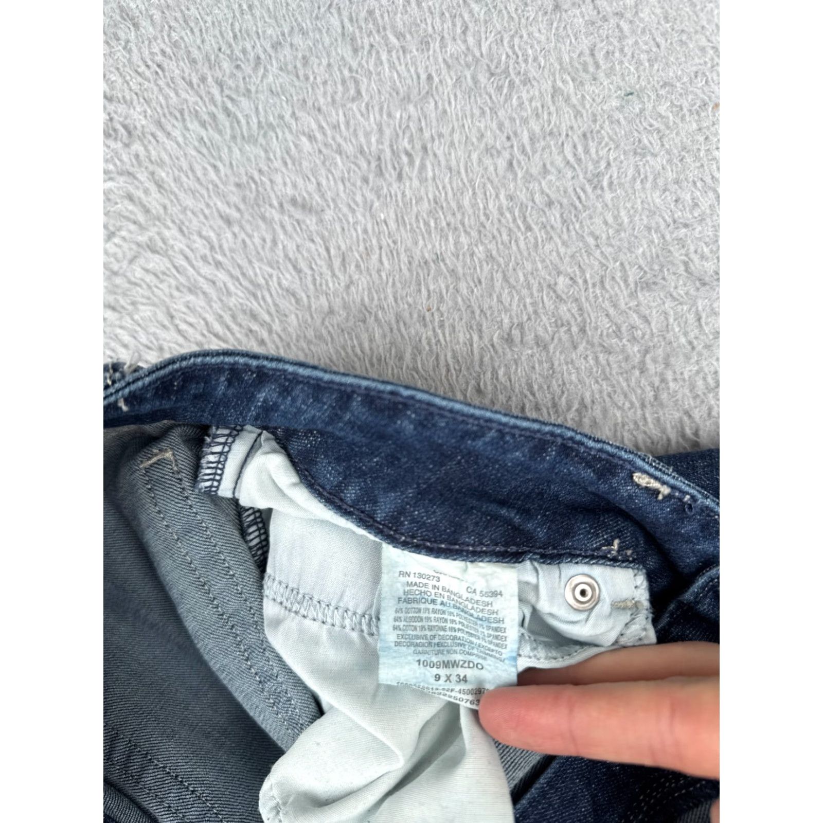 Wrangler Wrangler Jeans Bootcut Women 9 Blue Denim 30x32 Dark Wash Cotton Blend 5-Pocket Distressed Stretch Boots Casual Western Wrangler Size 30" / US 8 / IT 44 - 7 Thumbnail