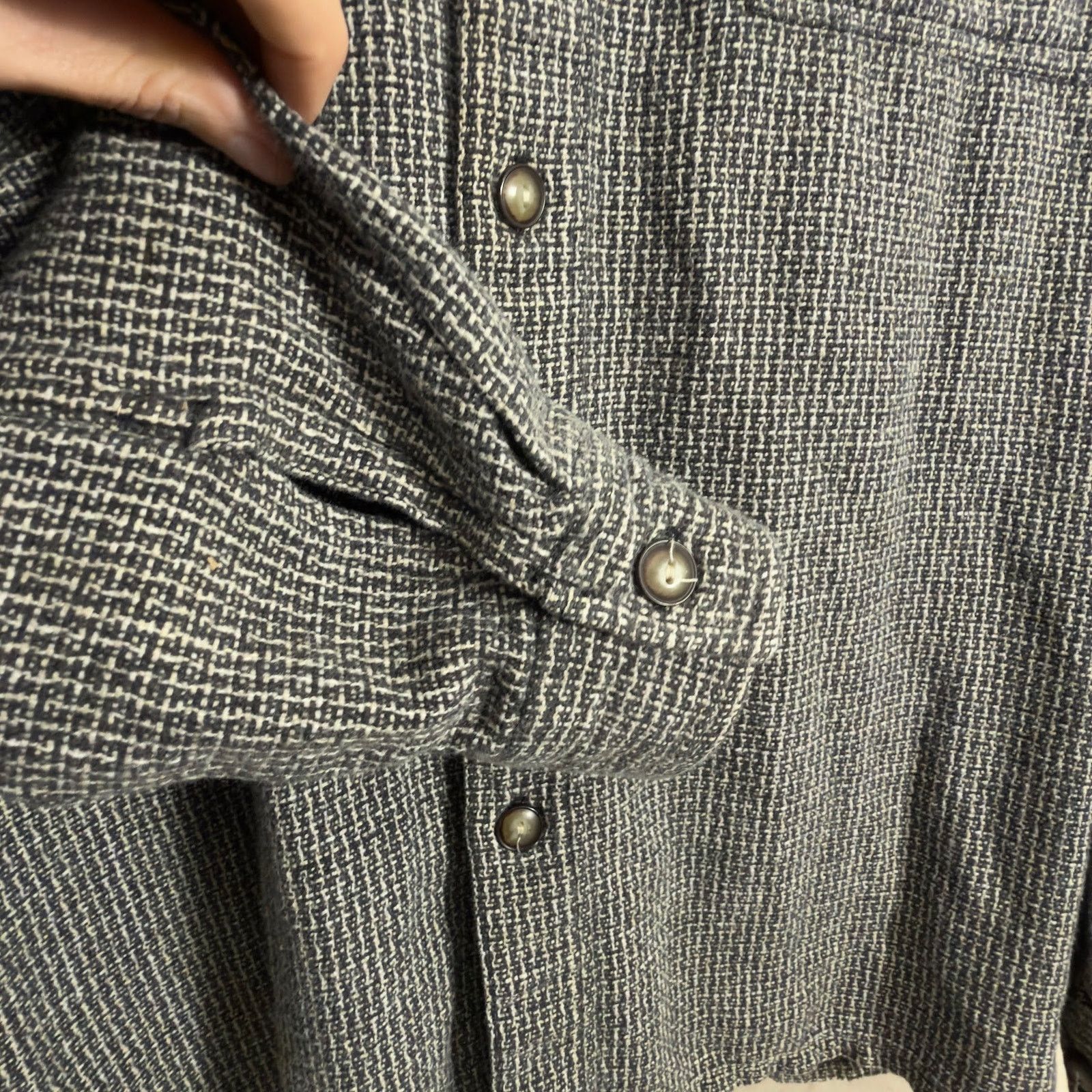Levi's Vintage Levi's Long Sleeve Tweed Button Up - Men's Large Size US L / EU 52-54 / 3 - 3 Thumbnail