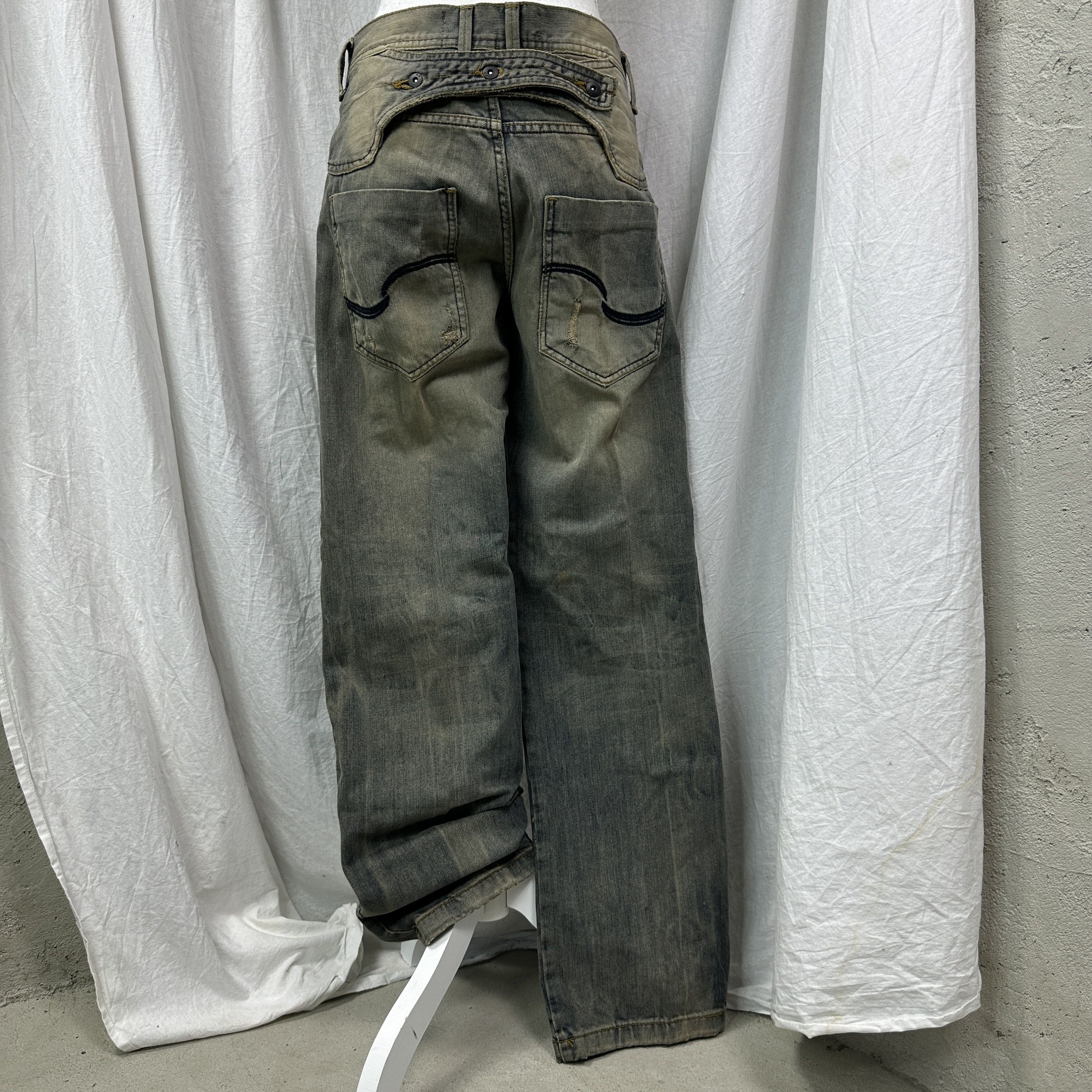 Vintage Vintage Denim Streetwear Baggy Rotten Green Jeans 00s Size US 30 / EU 46 - 4 Thumbnail