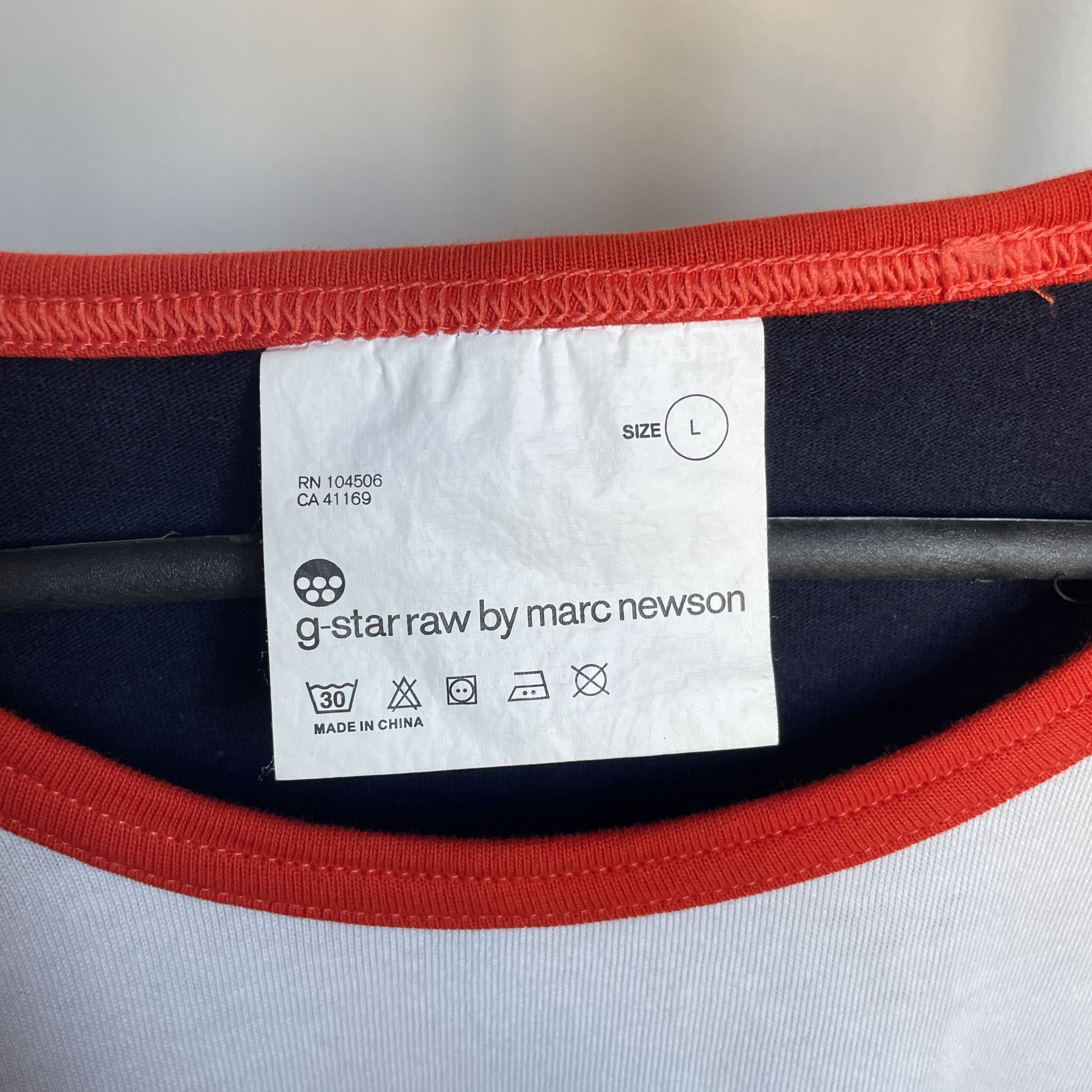 G-Star × Marc Newson G Star Raw Marc Newson Walking Star 3/4 Sleeve Baseball Tee Size US L / EU 52-54 / 3 - 8 Thumbnail