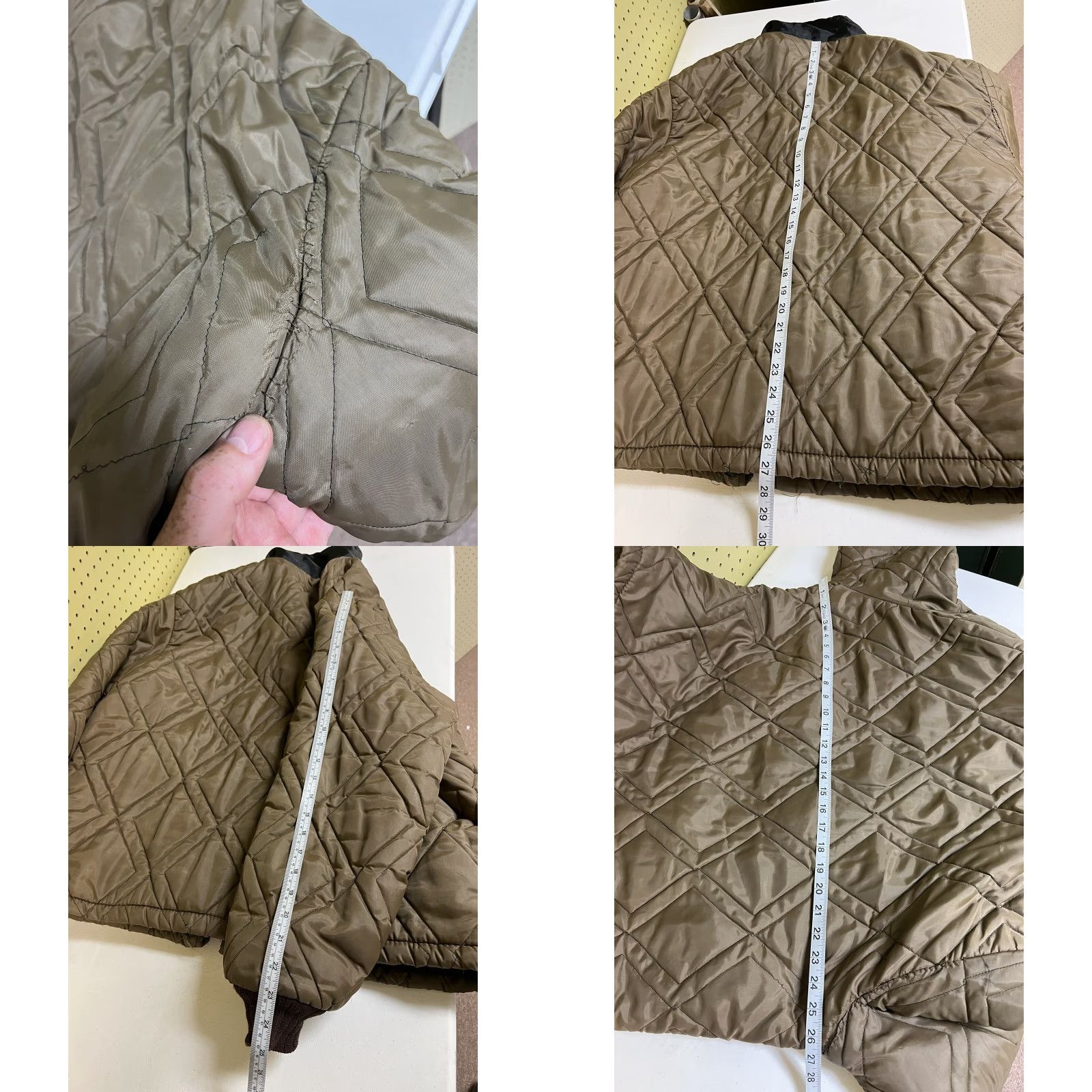 Vintage VINTAGE Unbranded Jacket Mens XL Green Quilted Faux Fur Full Zip Hunting As Is Size US XL / EU 56 / 4 - 8 Thumbnail