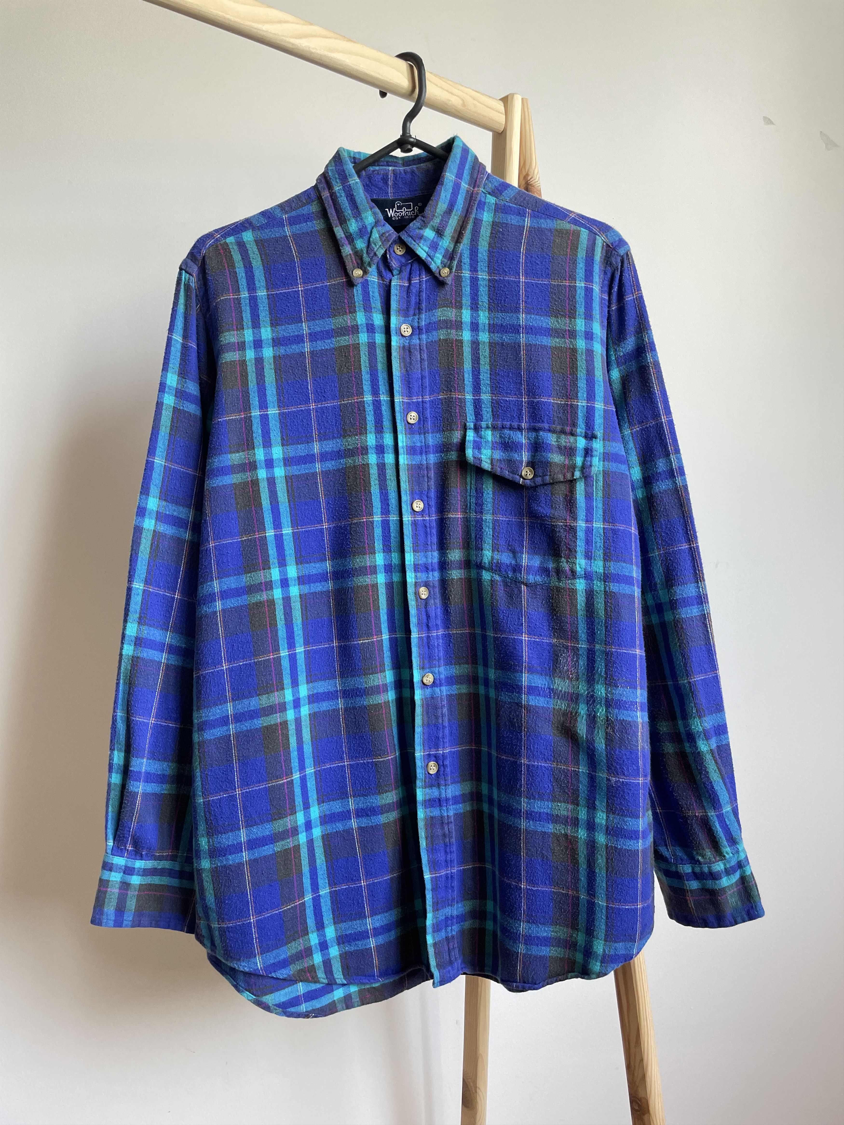 Flannel Woolrich Vintage 80's Plaid Flannel Shirt Size M Size US M / EU 48-50 / 2 - 1 Thumbnail
