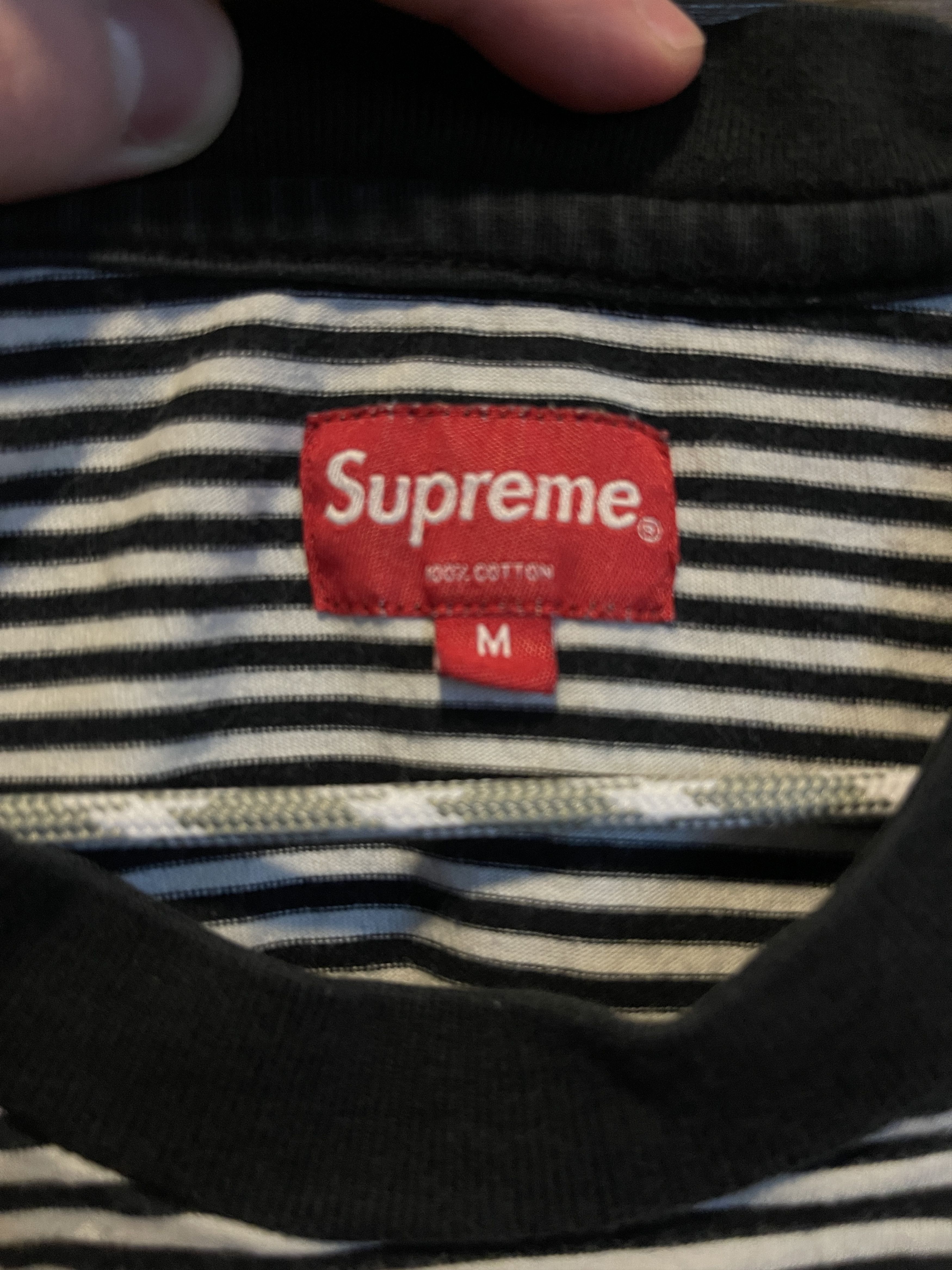 Supreme Supreme Arc Applique Striped Shirt Top Short Sleeve Size US M / EU 48-50 / 2 - 3 Thumbnail