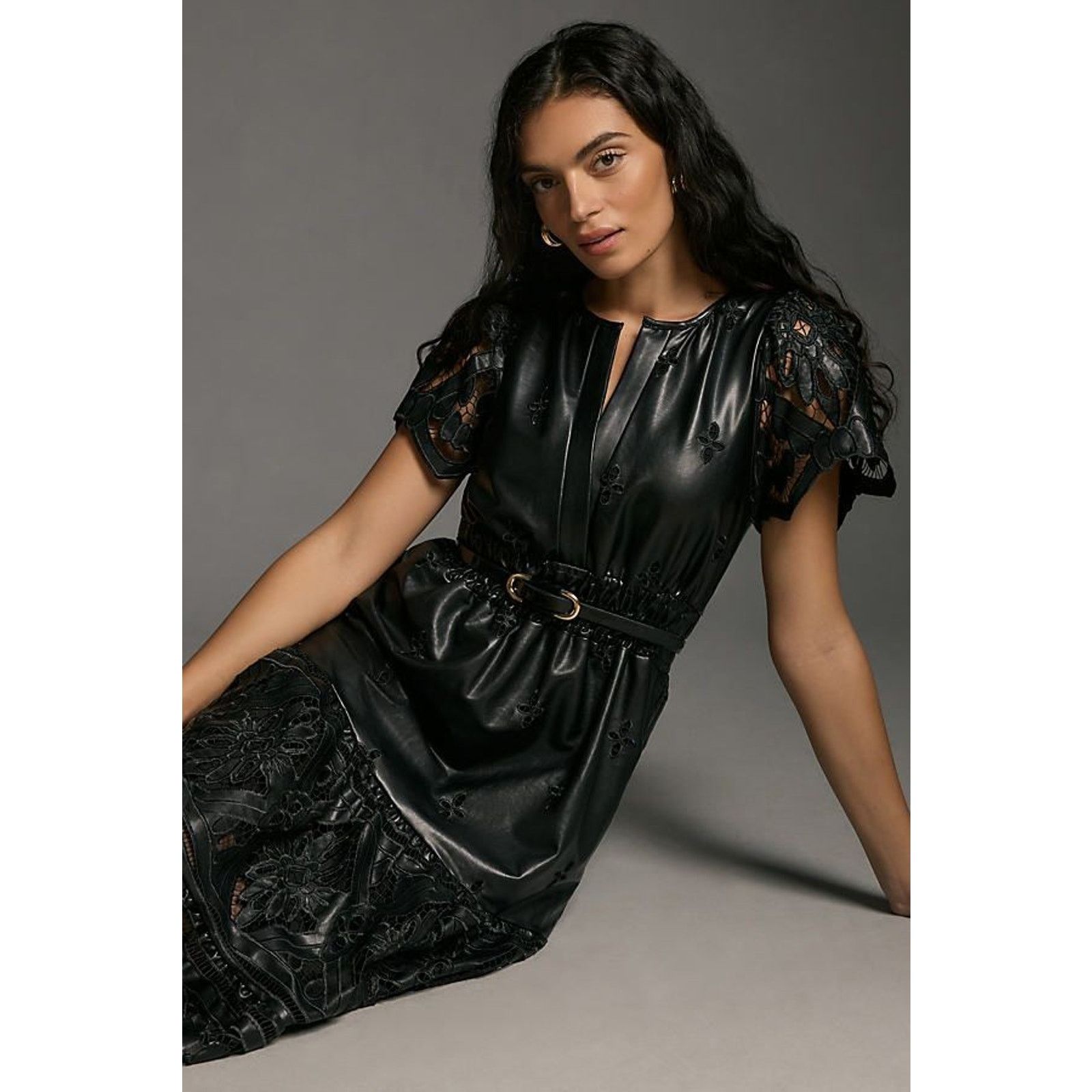 Anthropologie NWT Anthropologie The Somerset Maxi Dress: Faux Leather XS Size XS / US 0-2 / IT 36-38 - 4 Thumbnail