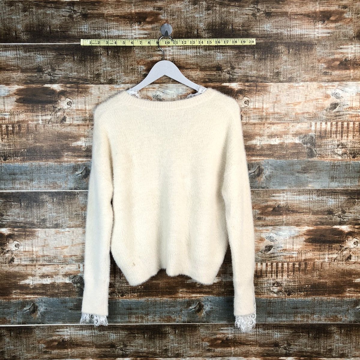 Homespun Knitwear × Japanese Brand Van Ake White Knitwear #A1823 Size M / US 6-8 / IT 42-44 - 11 Thumbnail