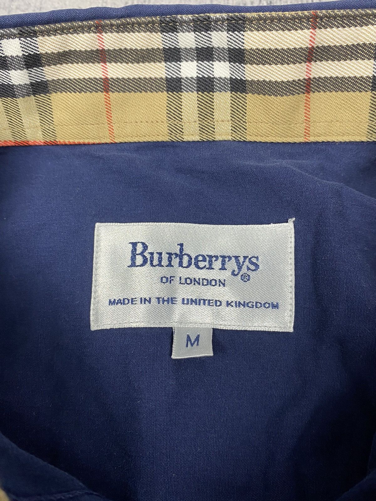 Burberry × Vintage Vintage 90 Burberry Nova Check Designer Button Up Shirt Size US M / EU 48-50 / 2 - 8 Thumbnail