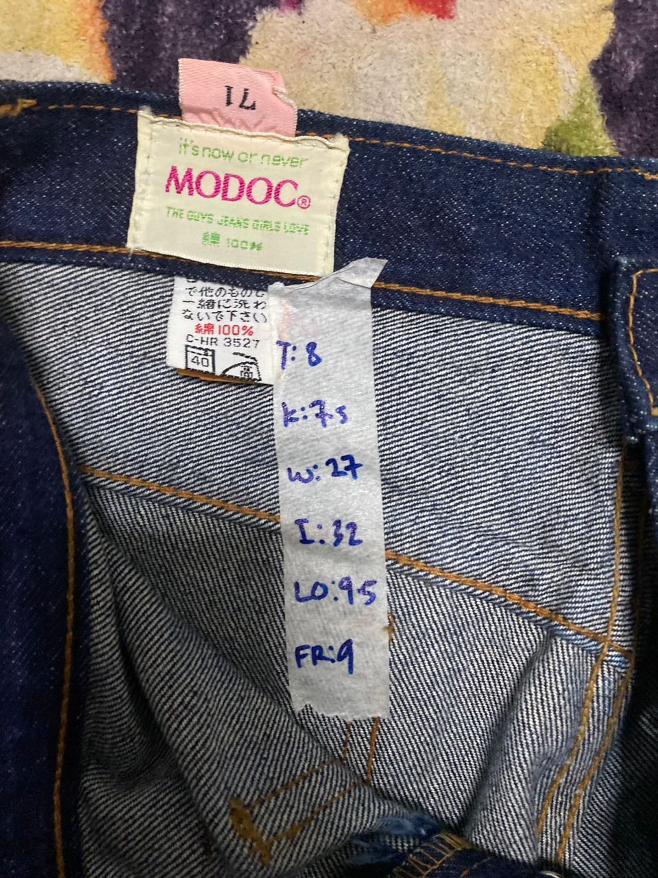 Designer × Japanese Brand × Vintage Vintage boocut jean Modoc Dead Stock Size 27" / US 4 / IT 40 - 9 Thumbnail