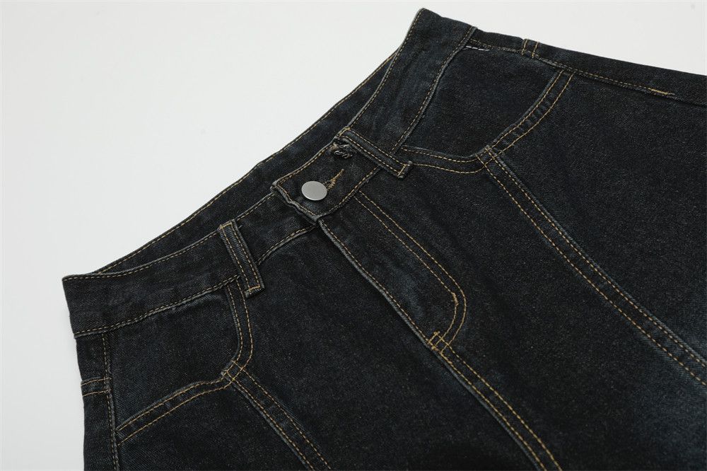 Japanese Brand × Jean Men's loose street washed casual letter print denim shorts Size US 32 / EU 48 - 3 Thumbnail