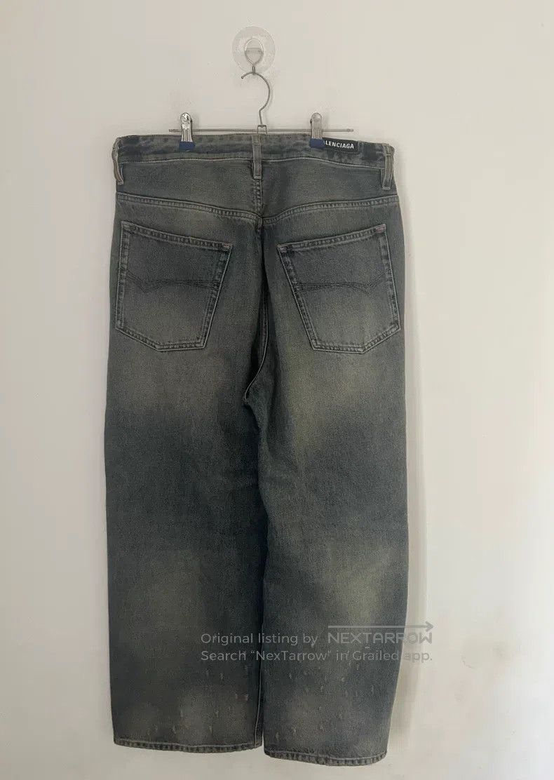 Balenciaga Balenciaga size XXS Blue zip straight-leg loose side pocke Size US 27 - 2 Thumbnail