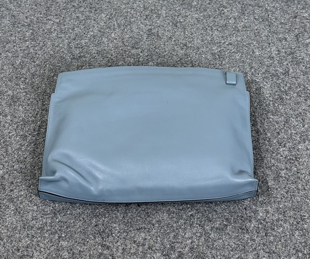 Loewe Loewe - T Pouch Leather Clutch Bag - Blue Size ONE SIZE - 4 Thumbnail