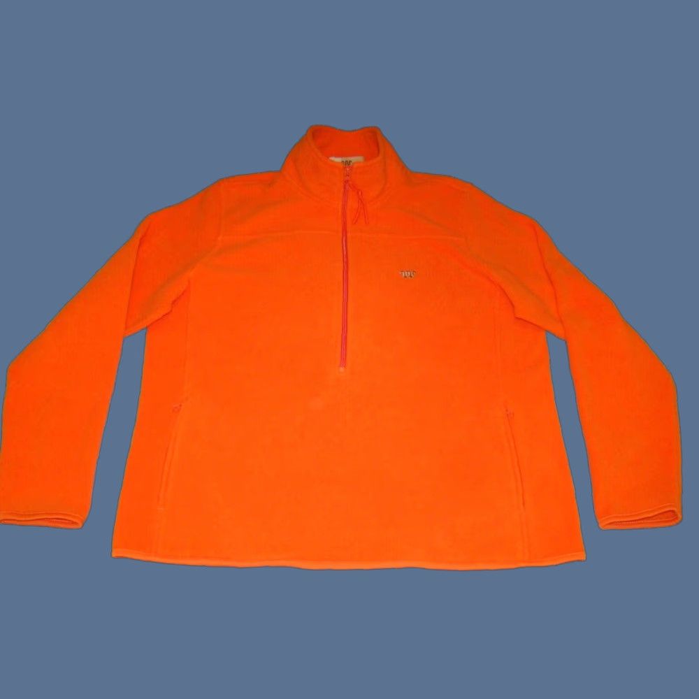 Vintage VINTAGE: King Ranch Orange Zip Up Long Sleeve Fleece Jacket Size US M / EU 48-50 / 2 - 1 Thumbnail