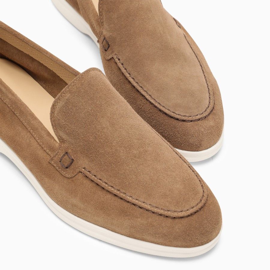 Doucal's o1d2blof0824 Hazelnut Suede Moccasin in Brown Size US 8 / IT 38 - 4 Thumbnail
