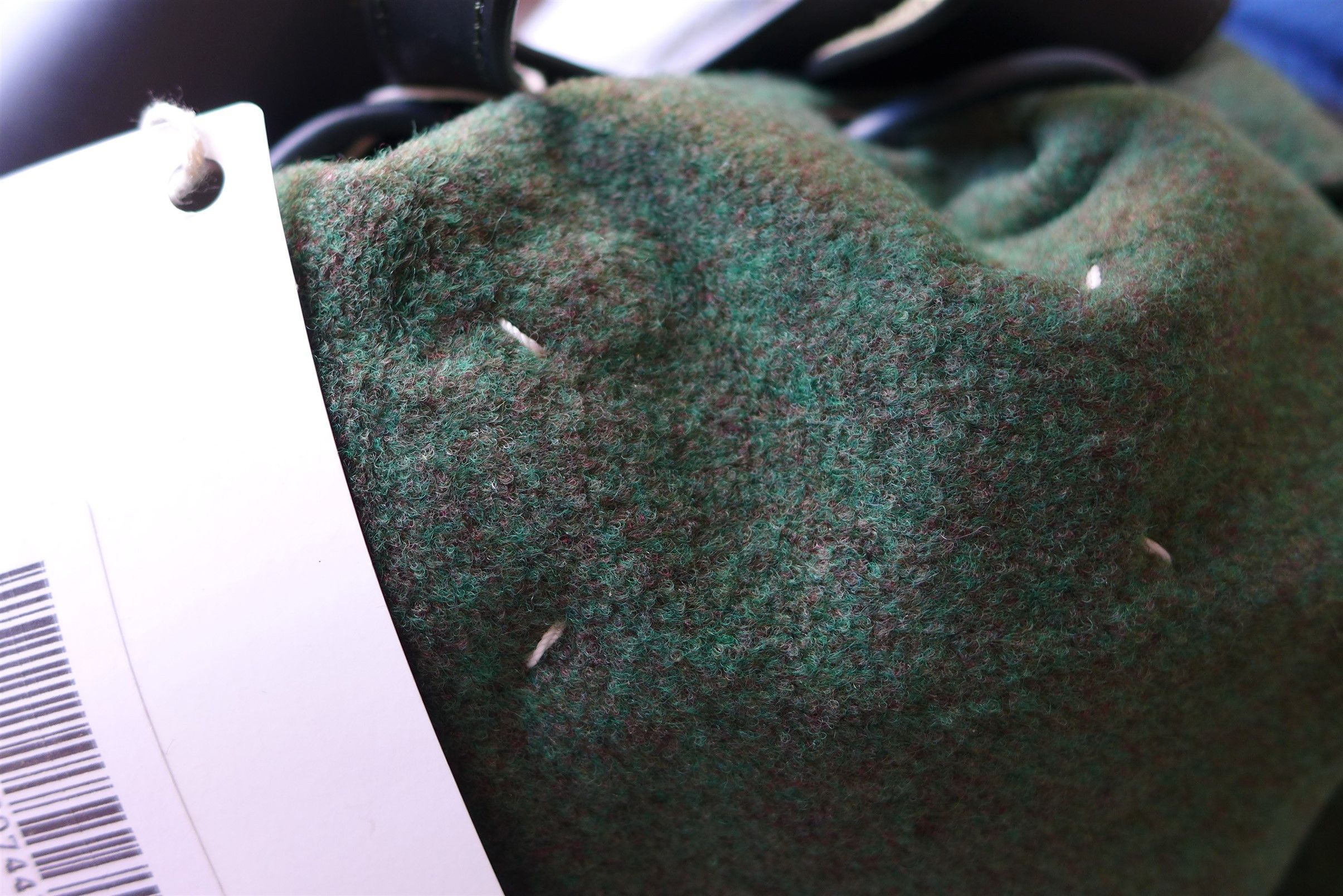 Maison Margiela Margiela FW21 Backpack - Green Felt & Calf Leather Size ONE SIZE - 13 Thumbnail