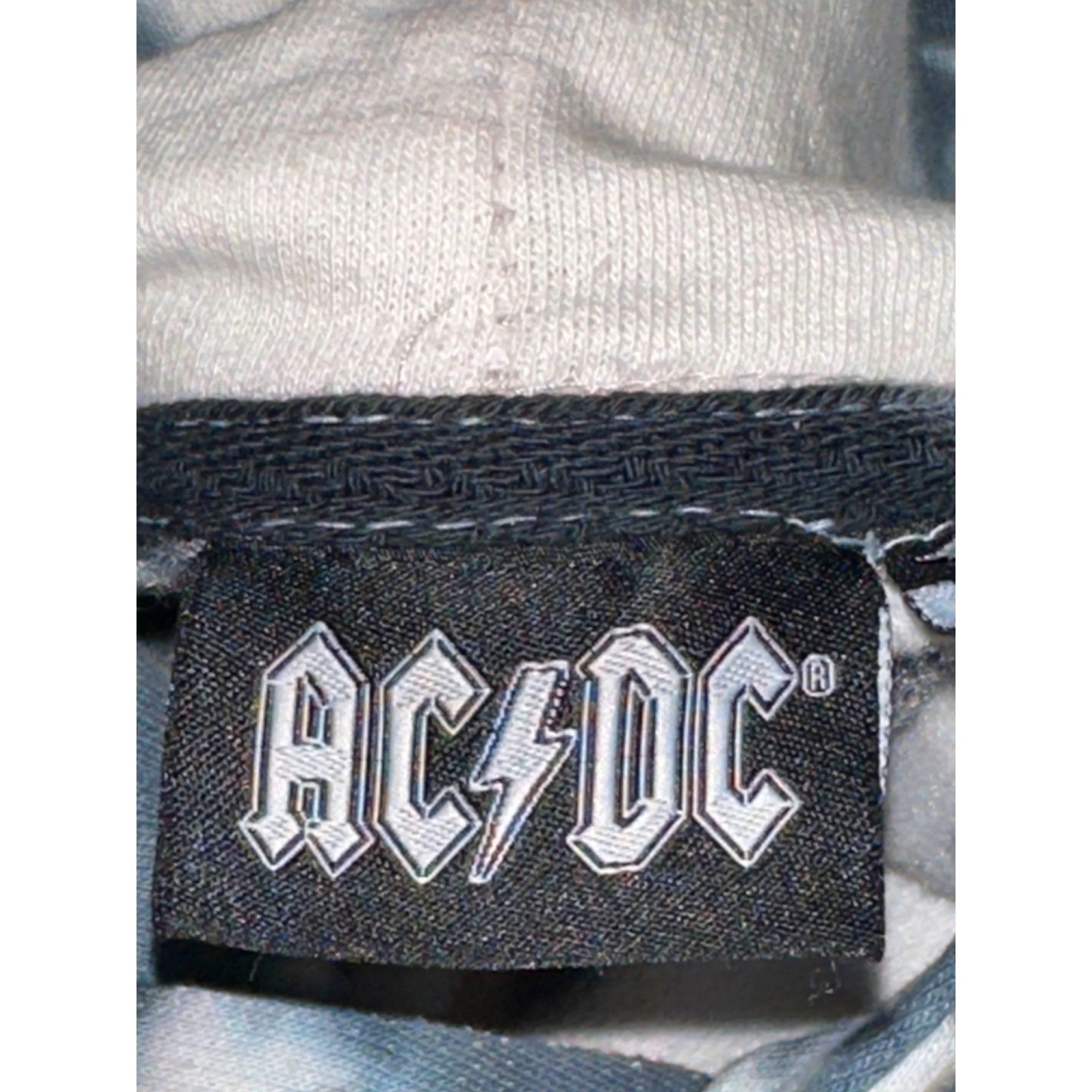 AC/DC ACDC Black White Tie Dye Cropped Hoodie Sweatshirt Graphic L Size M / US 6-8 / IT 42-44 - 8 Thumbnail