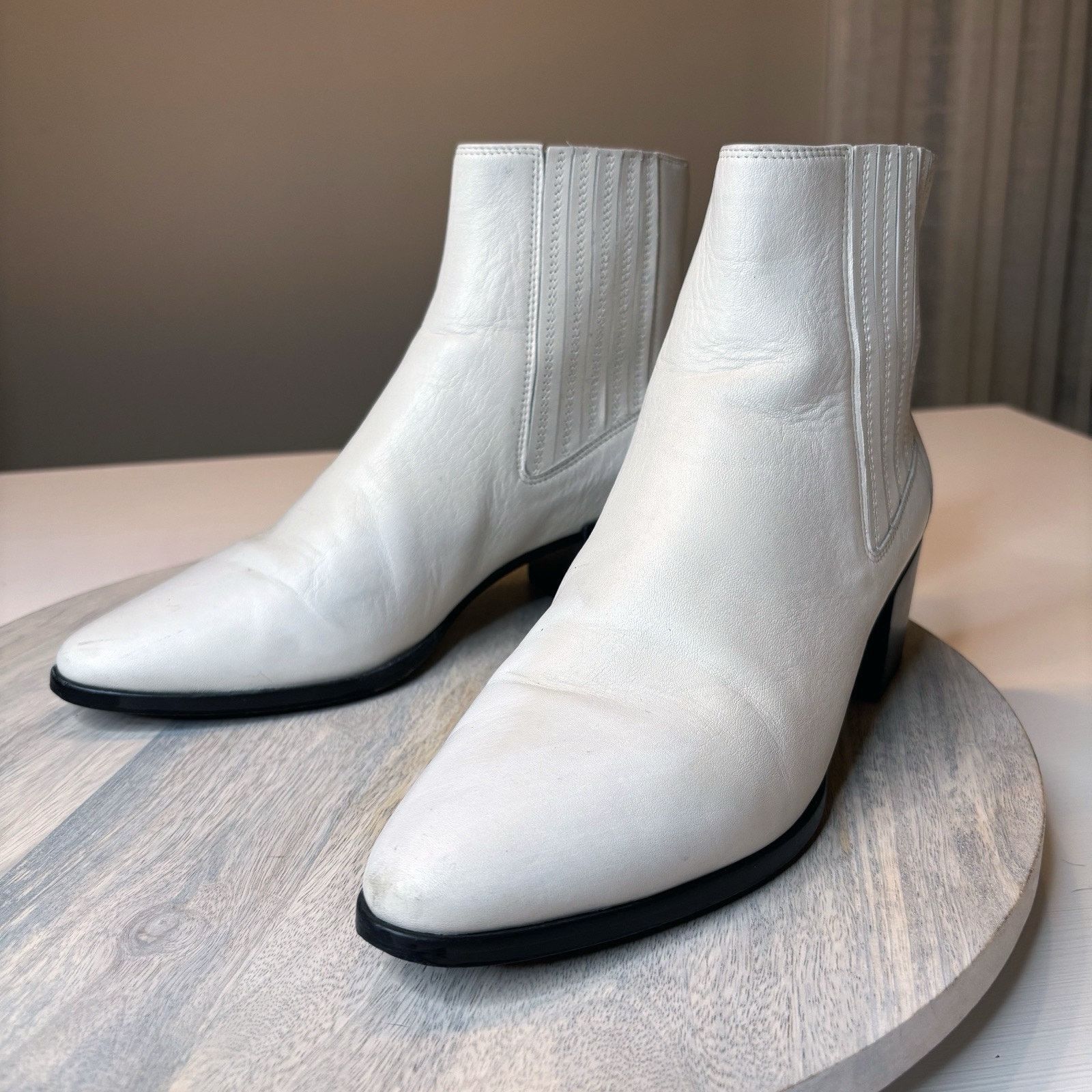 Rag & Bone Rag & Bone Rover Leather Chelsea Ankle Boots US Size 8.5 Size US 8.5 / IT 38.5 - 3 Thumbnail
