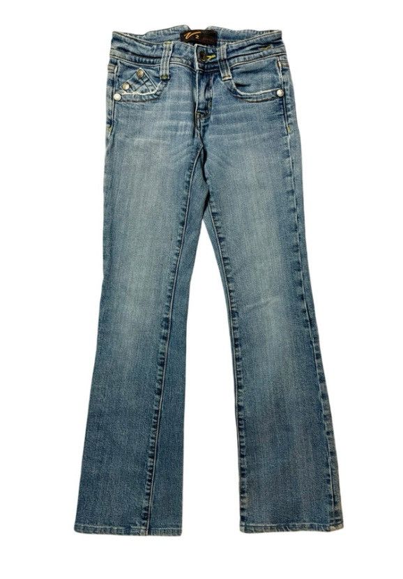 Other V2 Jeans “The Collection” Low-Rise Flare Blue Denim Jeans W1 Size 26" / US 2 / IT 38 - 3 Thumbnail