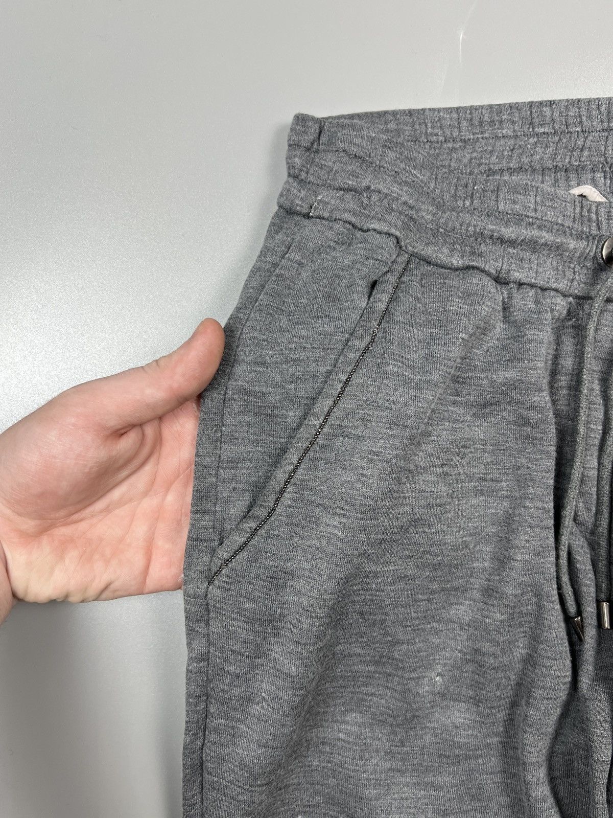 Brunello Cucinelli Brunello Cucinelli Cotton Sweatpants (Y0374) Size 25" / US 0 / IT 36 - 4 Thumbnail