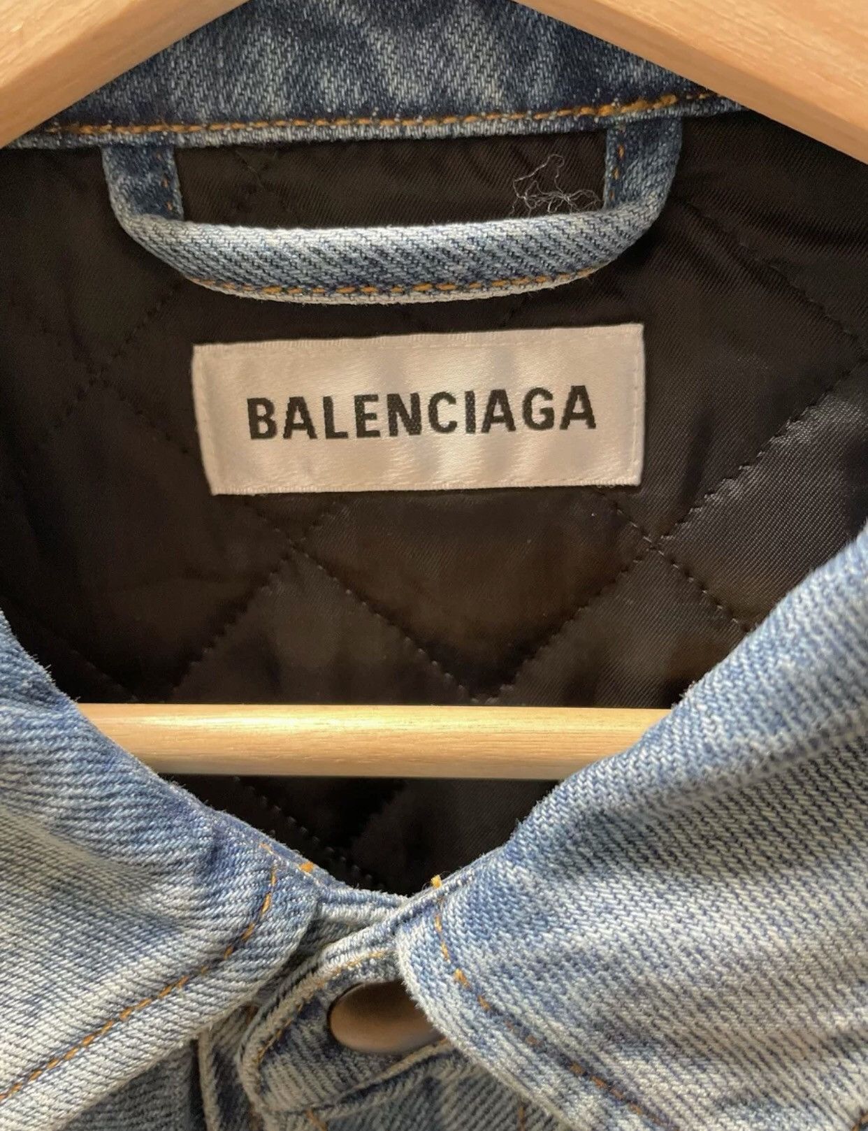 Balenciaga BALENCIAGA Design Denim Cotton Jacket 2412-Nextarrow Size US M / EU 48-50 / 2 - 7 Thumbnail