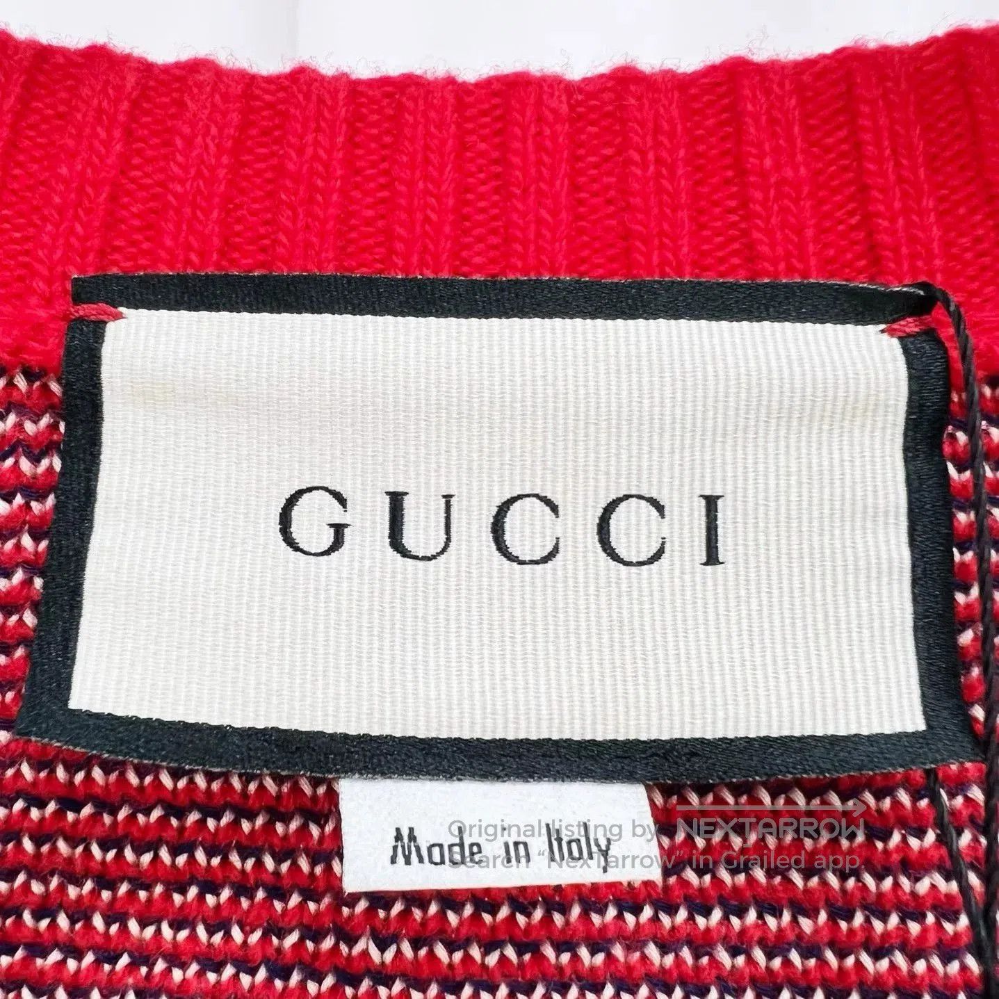 Gucci red gucci animal logo knit cardigan. Size XL / US 12-14 / IT 48-50 - 6 Thumbnail