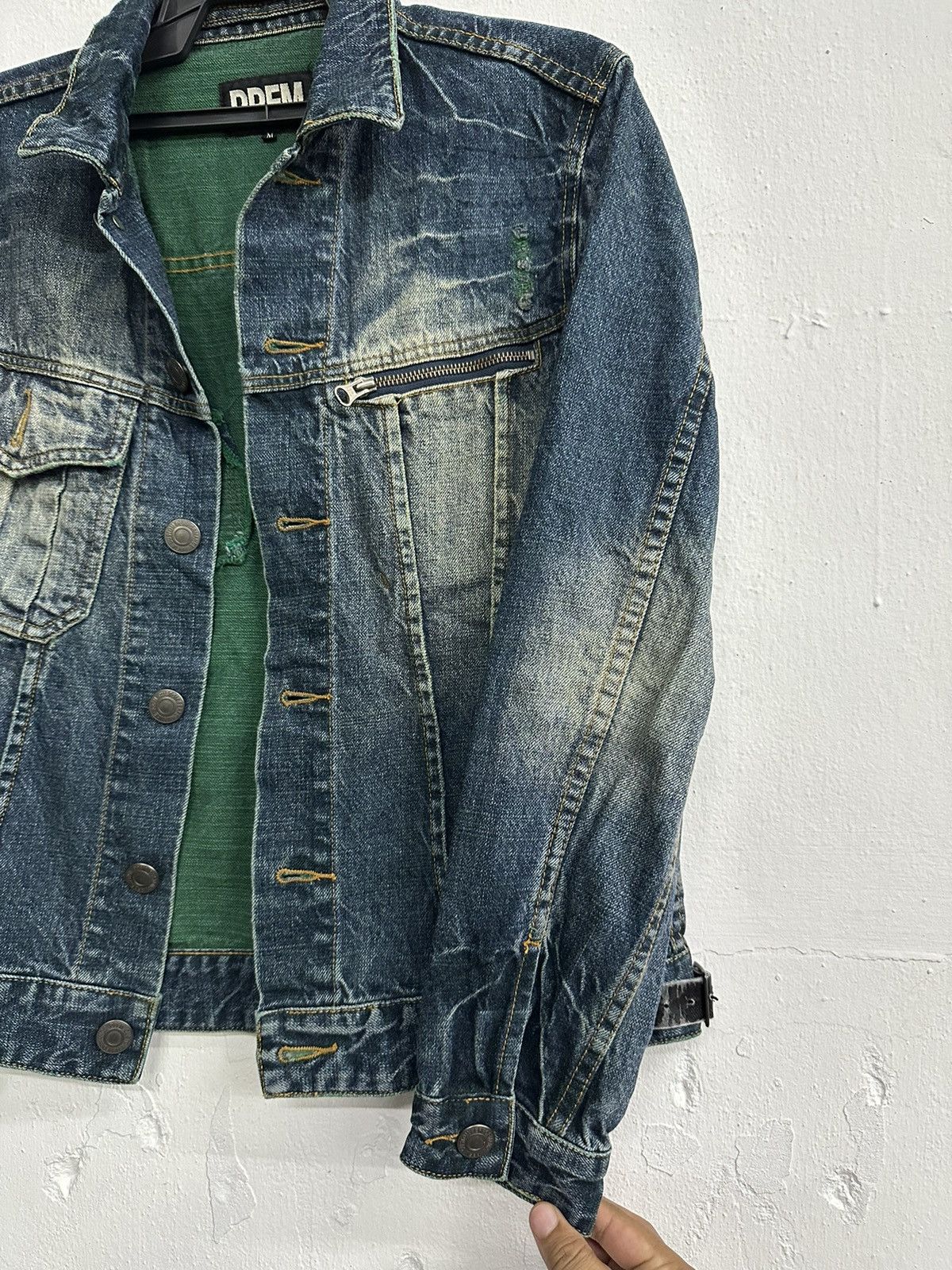 Japanese Brand VTG PPFM Distress Punk Denim Jacket Size US M / EU 48-50 / 2 - 5 Thumbnail
